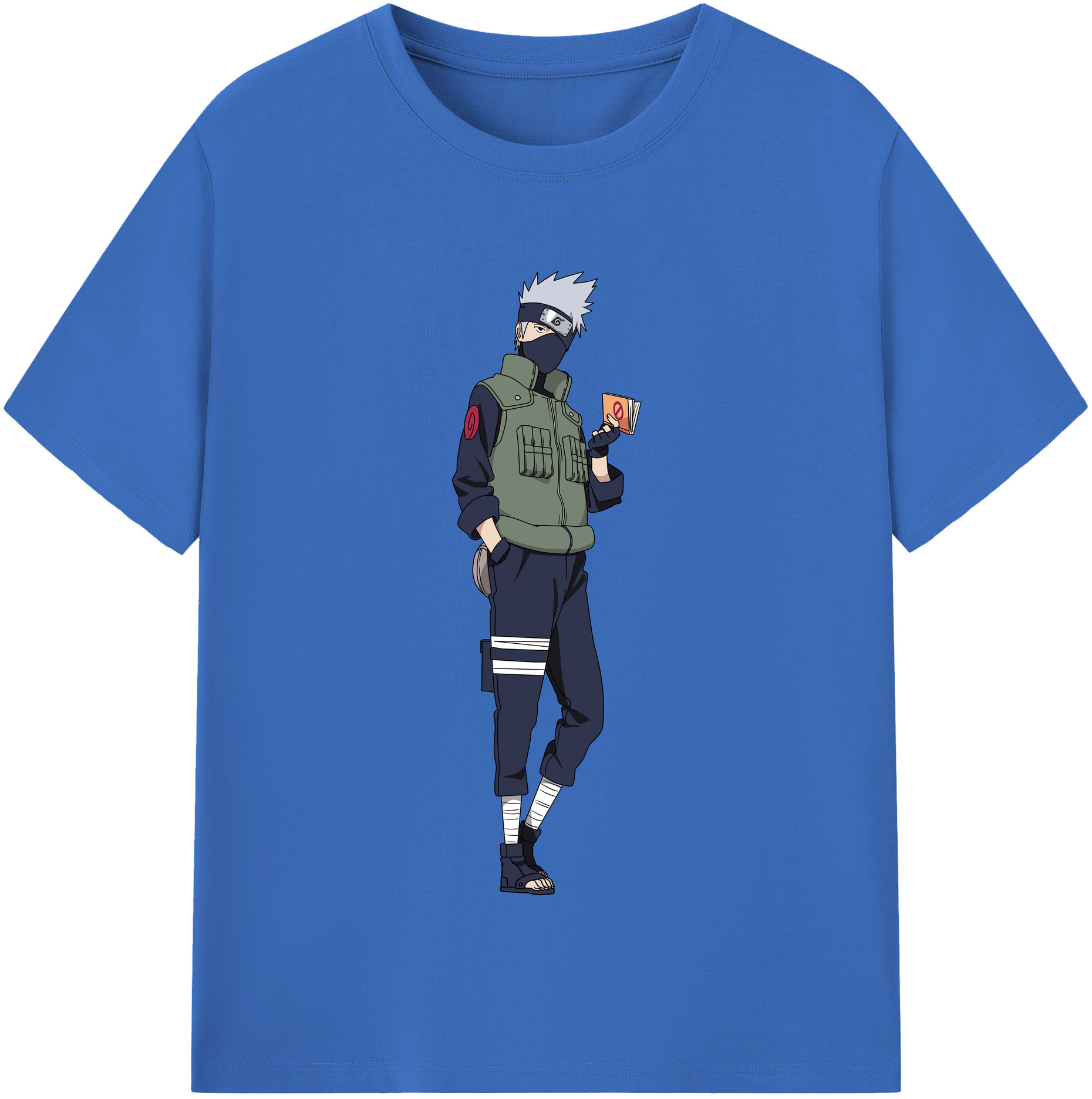 （画像用） NARUTO -ナルト- はたけ カカシ Hatake Kakashi 綿100％半袖Tシャツ（フロントプリント）