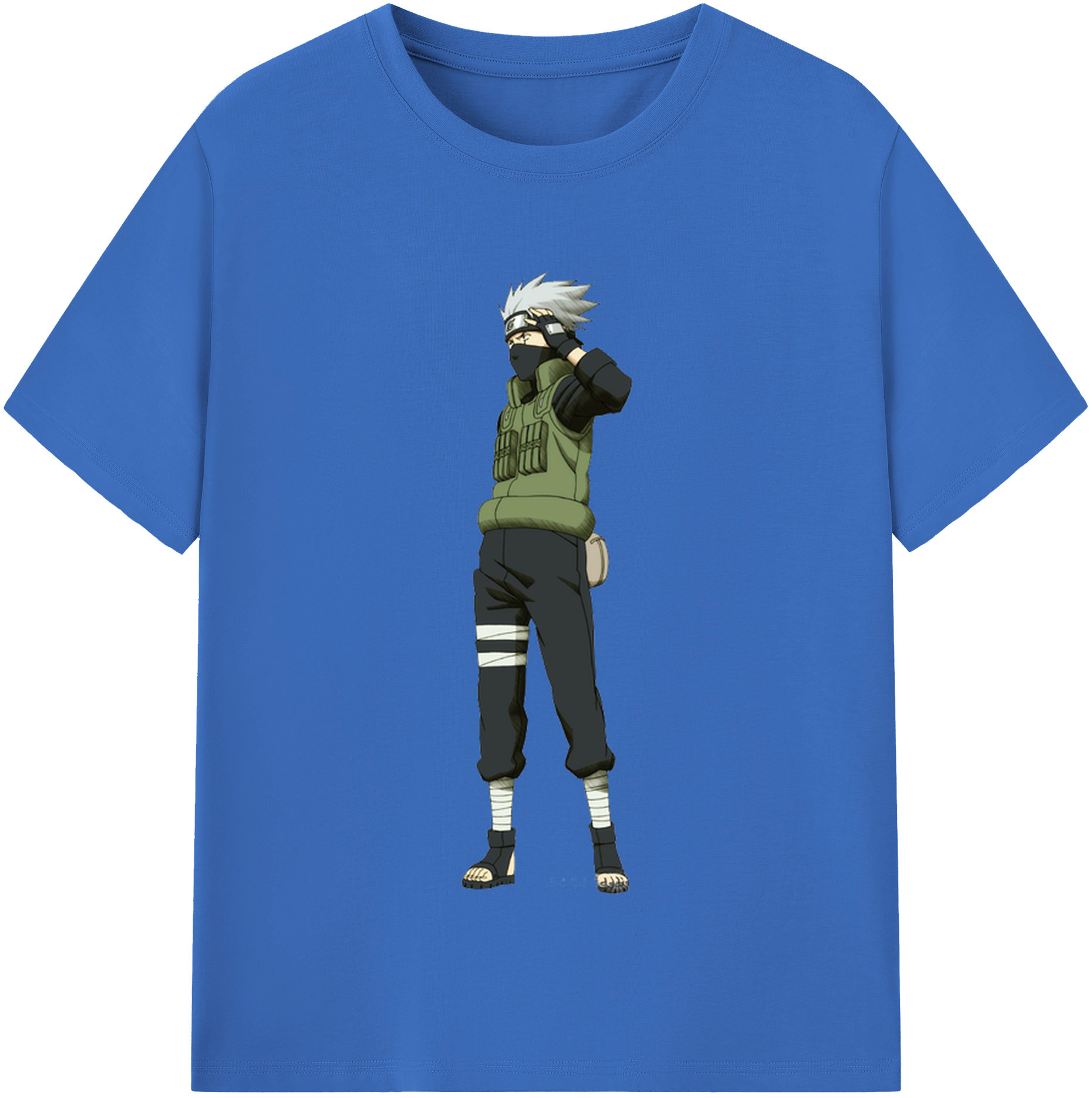 NARUTO -ナルト- はたけ カカシ Hatake Kakashi 綿100％半袖Tシャツ（フロントプリント）
