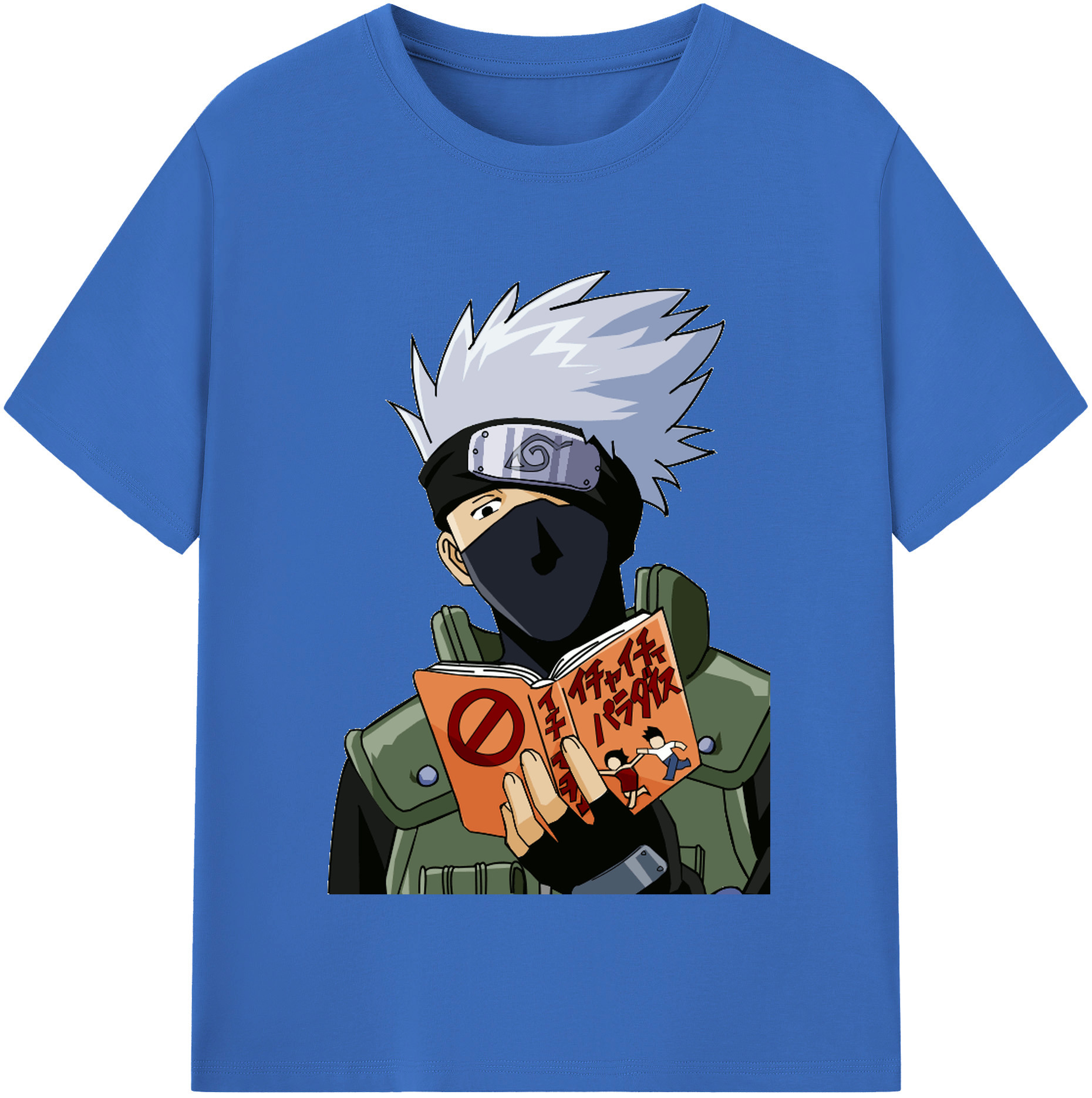 （画像用） NARUTO -ナルト- はたけ カカシ Hatake Kakashi 綿100％半袖Tシャツ（フロントプリント）