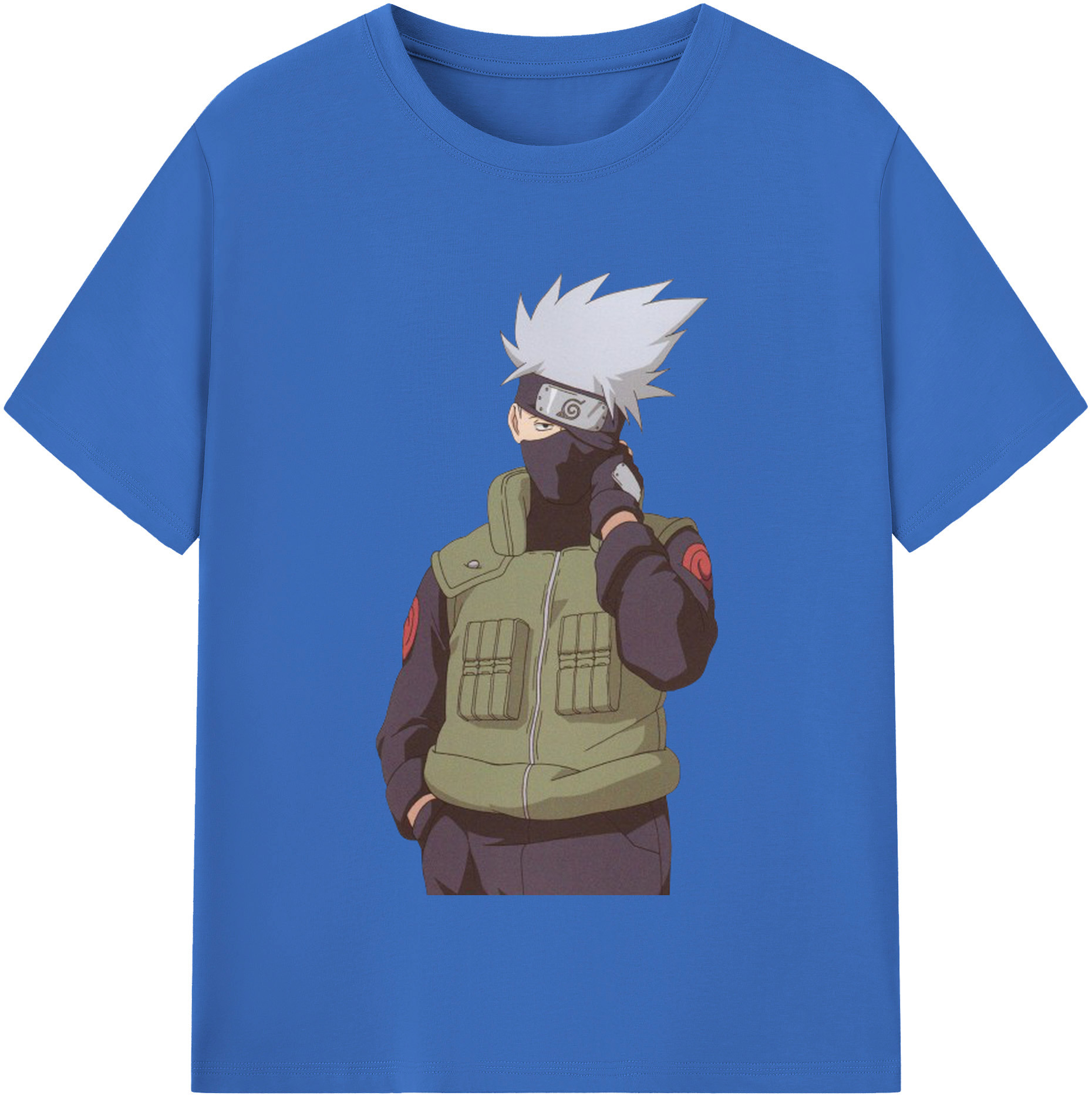 （画像用） NARUTO -ナルト- はたけ カカシ Hatake Kakashi 綿100％半袖Tシャツ（フロントプリント）