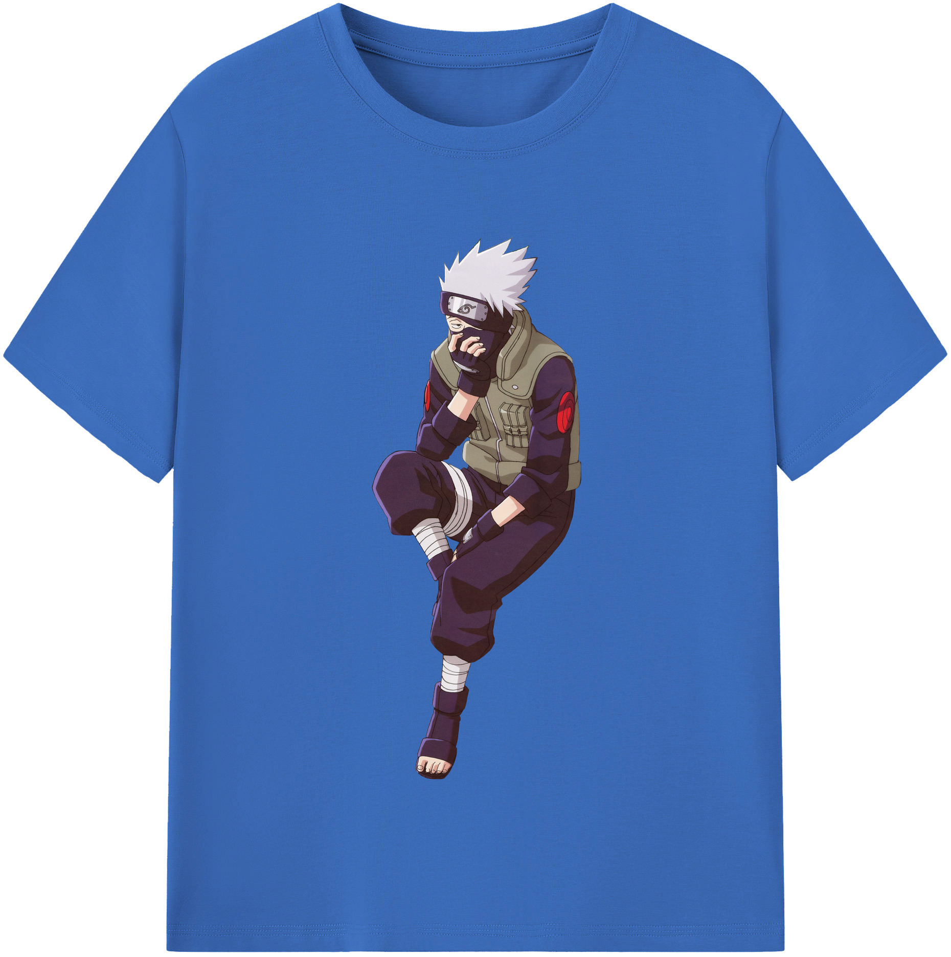 NARUTO -ナルト- はたけ カカシ Hatake Kakashi 綿100％半袖Tシャツ（フロントプリント）