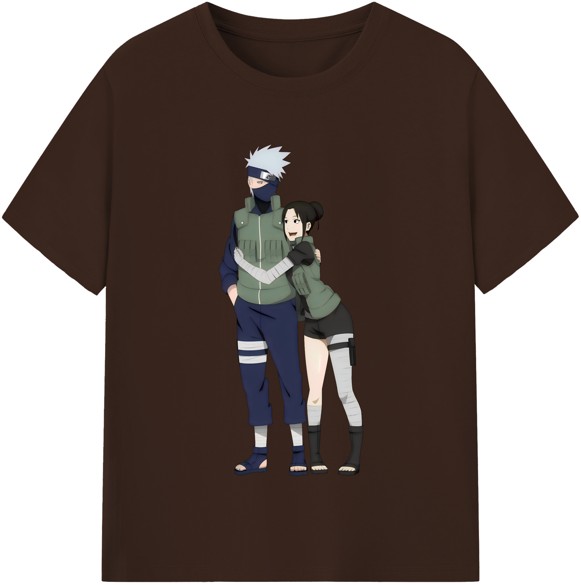 （画像用） NARUTO -ナルト- はたけ カカシ Hatake Kakashi 綿100％半袖Tシャツ（フロントプリント）