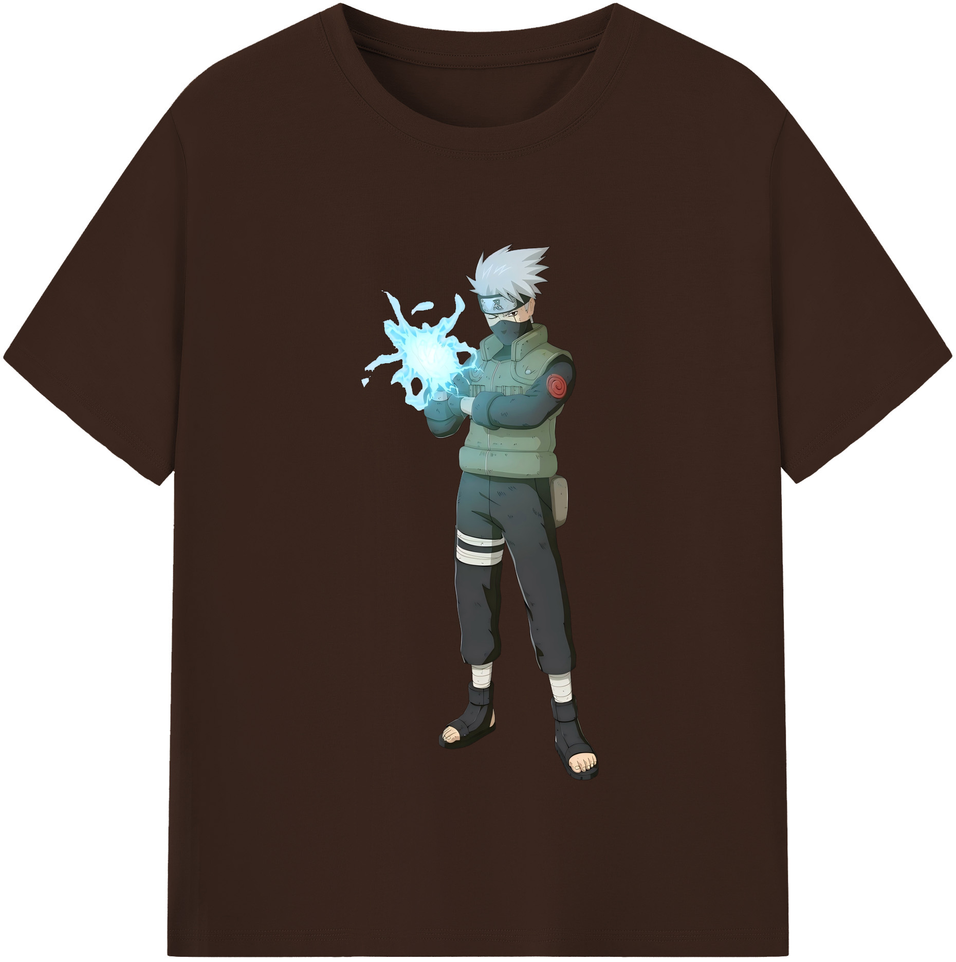 （画像用） NARUTO -ナルト- はたけ カカシ Hatake Kakashi 綿100％半袖Tシャツ（フロントプリント）