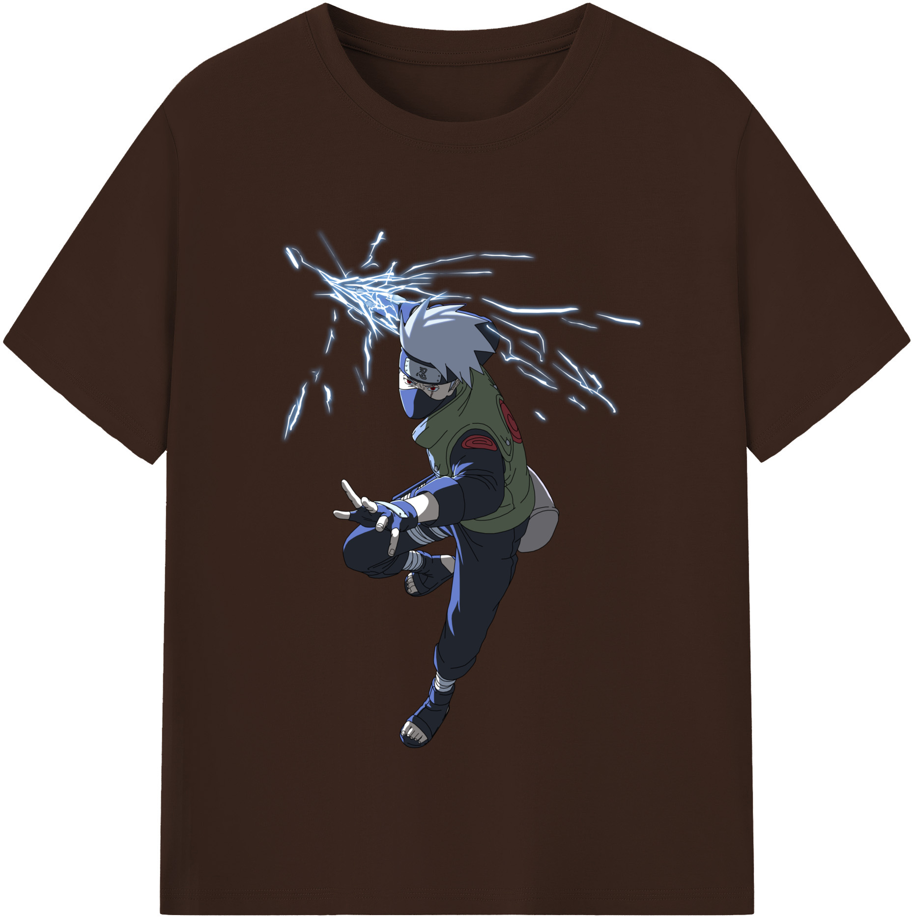 （画像用） NARUTO -ナルト- はたけ カカシ Hatake Kakashi 綿100％半袖Tシャツ（フロントプリント）