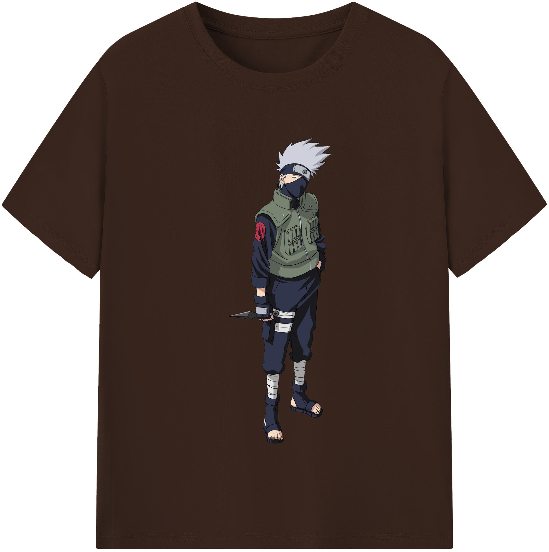（画像用） NARUTO -ナルト- はたけ カカシ Hatake Kakashi 綿100％半袖Tシャツ（フロントプリント）