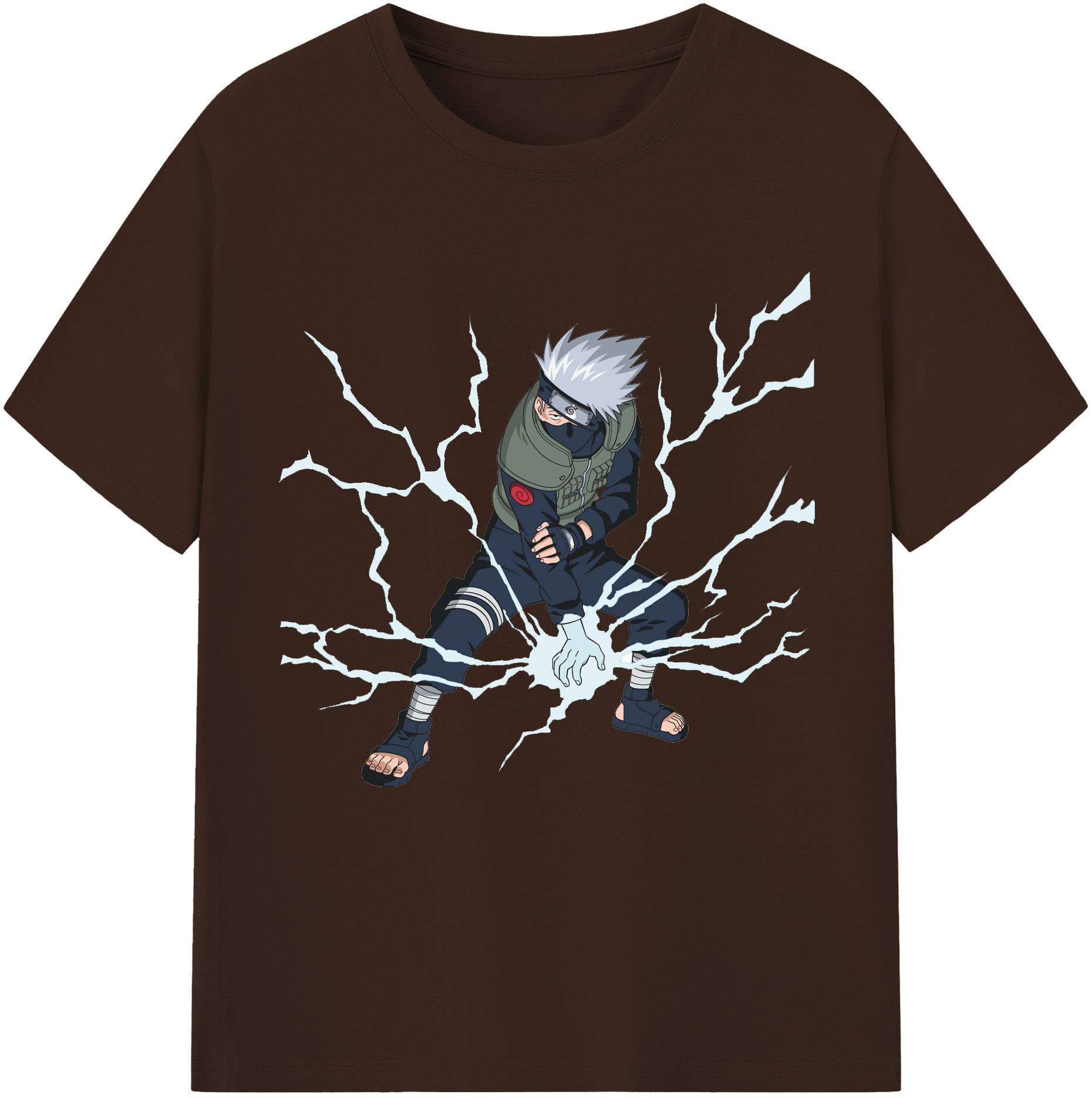 NARUTO -ナルト- はたけ カカシ Hatake Kakashi 綿100％半袖Tシャツ（フロントプリント）