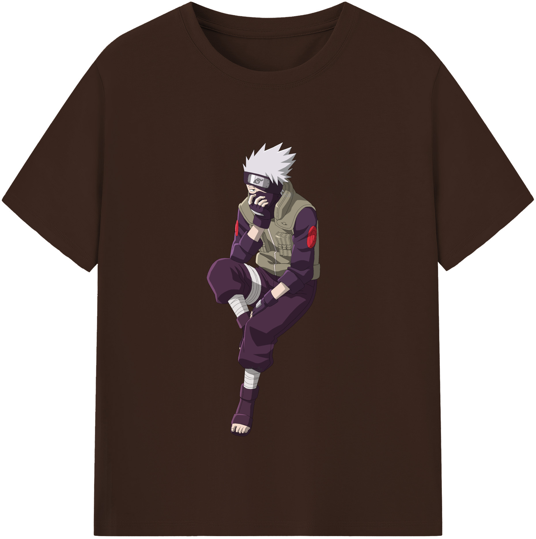 （画像用） NARUTO -ナルト- はたけ カカシ Hatake Kakashi 綿100％半袖Tシャツ（フロントプリント）