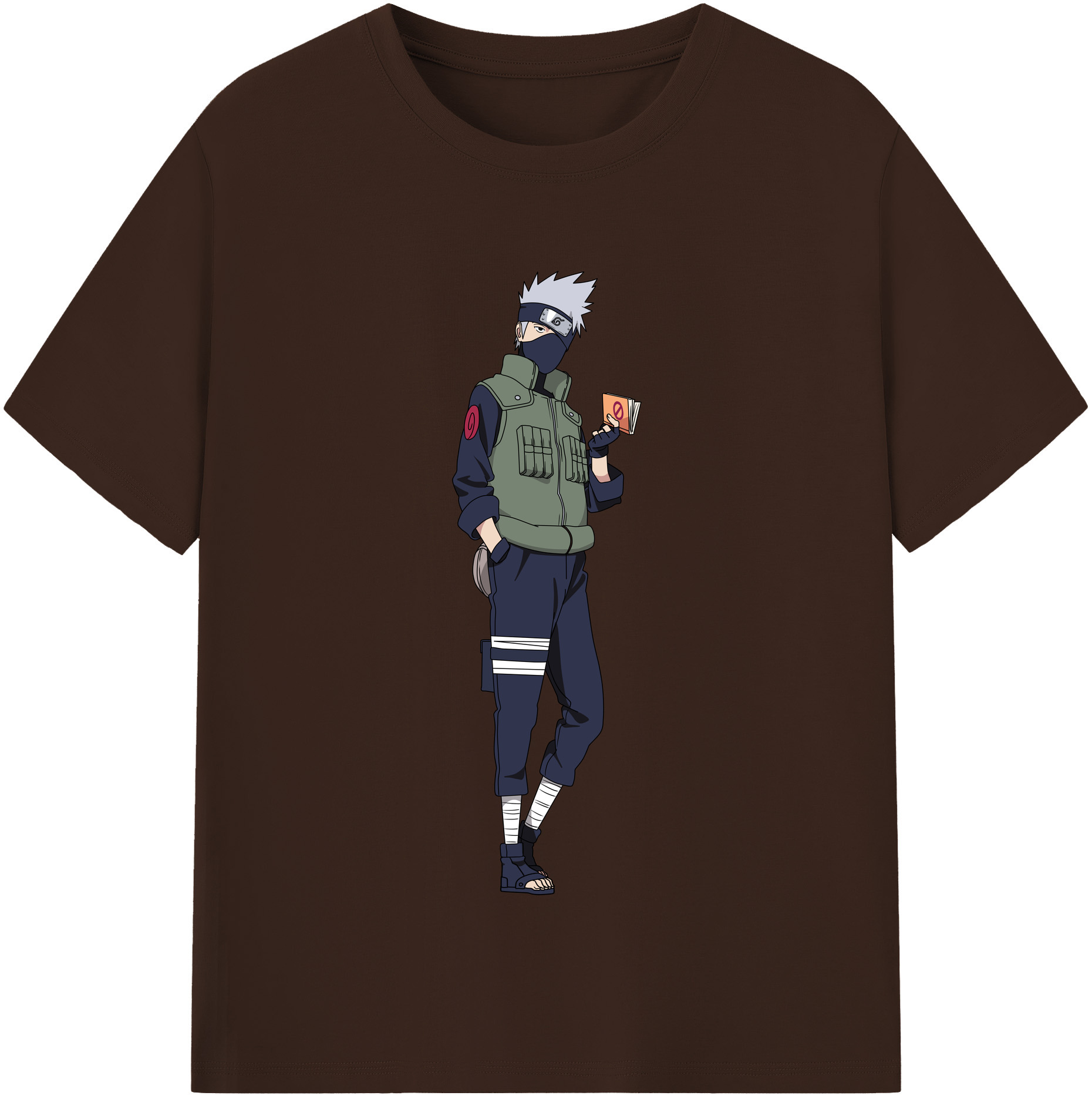 （画像用） NARUTO -ナルト- はたけ カカシ Hatake Kakashi 綿100％半袖Tシャツ（フロントプリント）