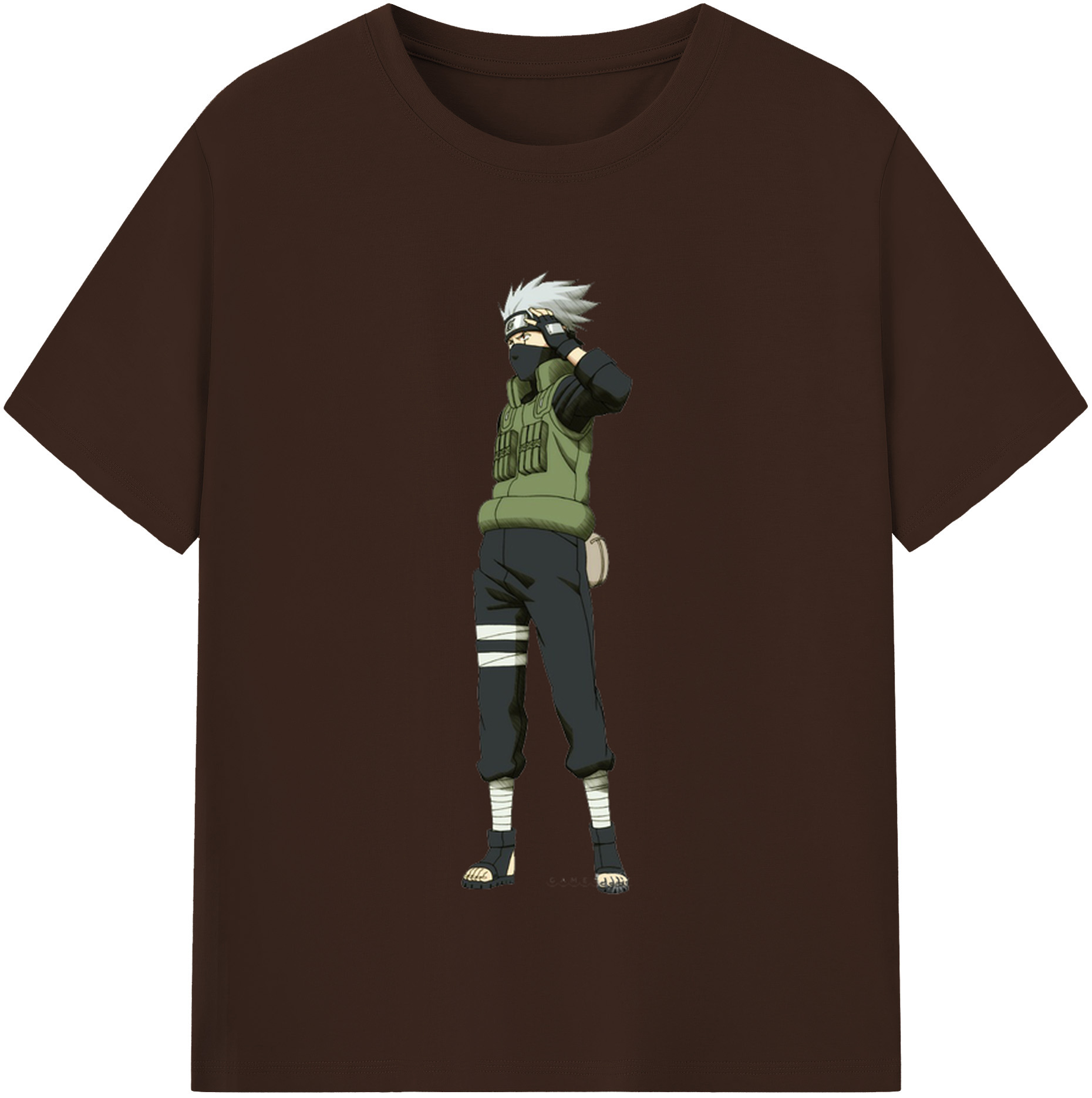 NARUTO -ナルト- はたけ カカシ Hatake Kakashi 綿100％半袖Tシャツ（フロントプリント）