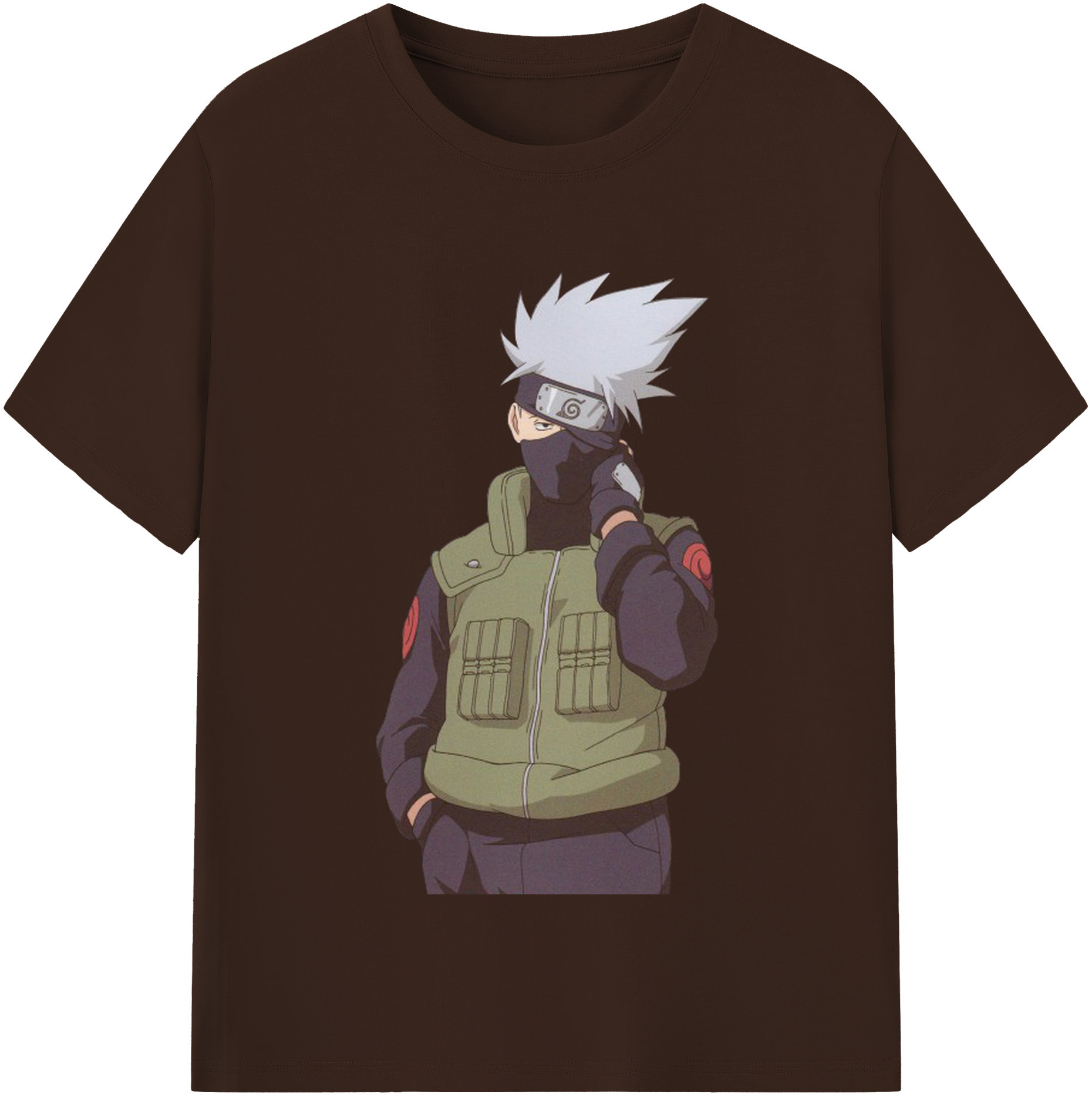 （画像用） NARUTO -ナルト- はたけ カカシ Hatake Kakashi 綿100％半袖Tシャツ（フロントプリント）
