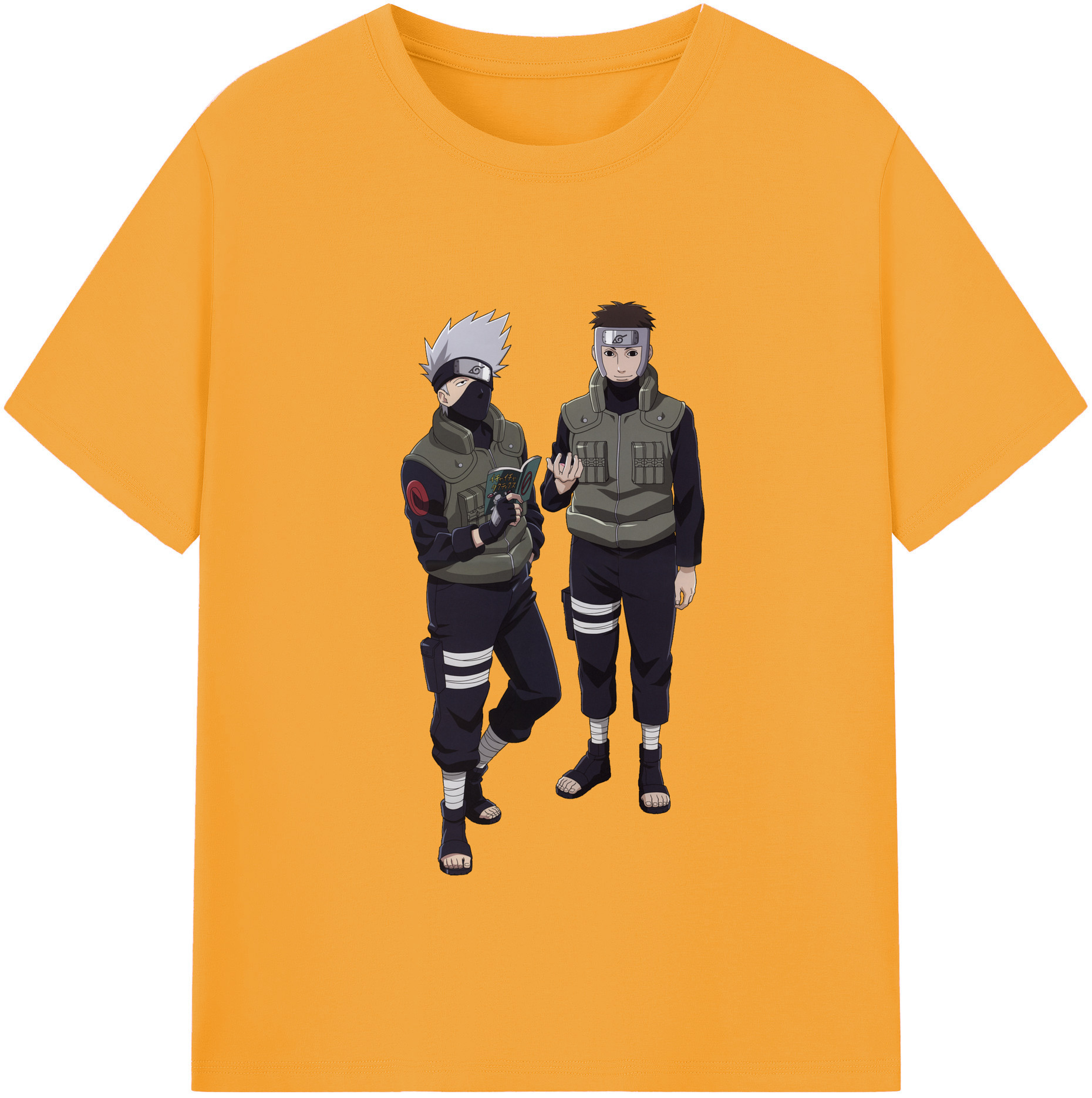 （画像用） NARUTO -ナルト- はたけ カカシ Hatake Kakashi 綿100％半袖Tシャツ（フロントプリント）
