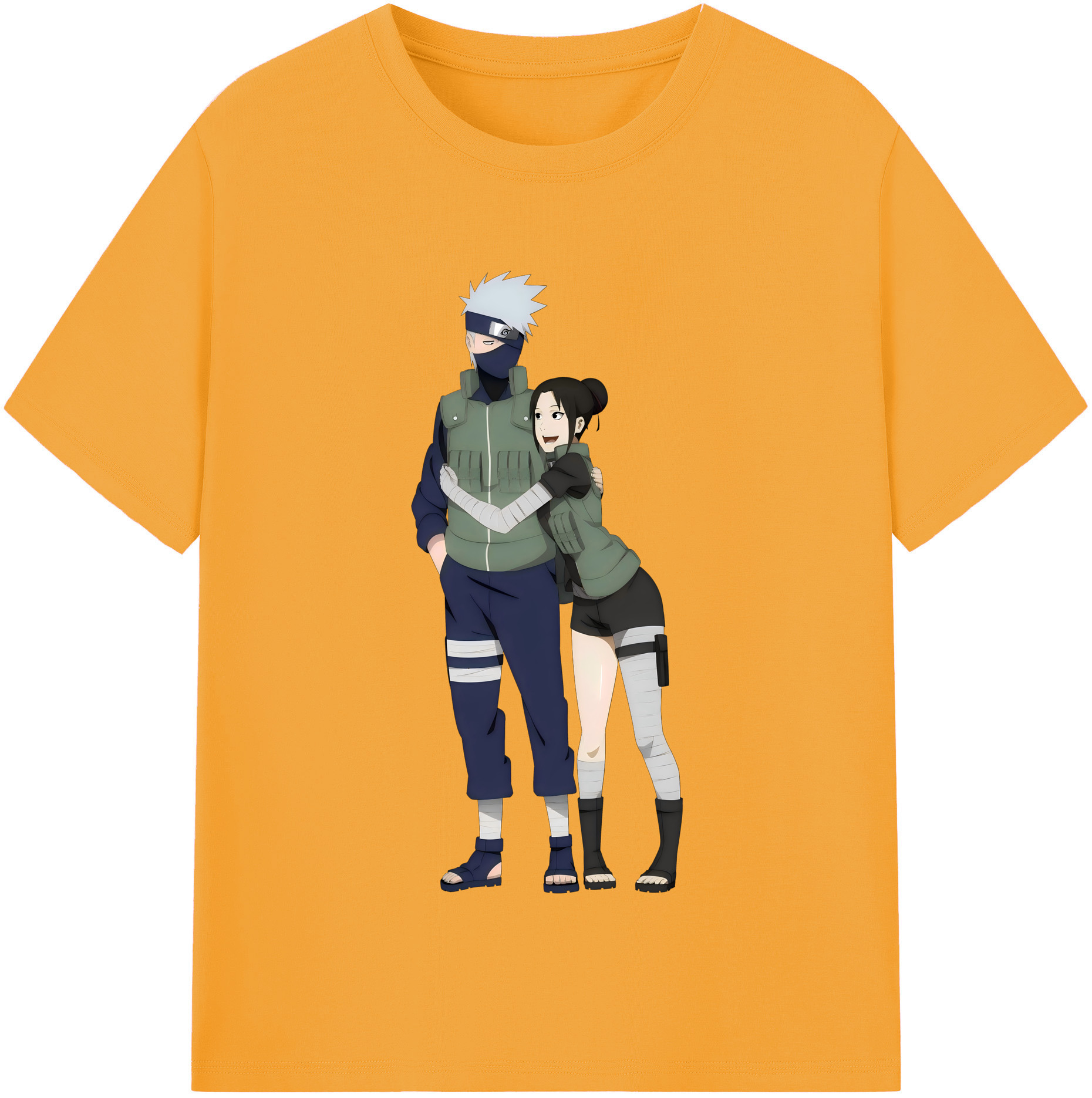 （画像用） NARUTO -ナルト- はたけ カカシ Hatake Kakashi 綿100％半袖Tシャツ（フロントプリント）
