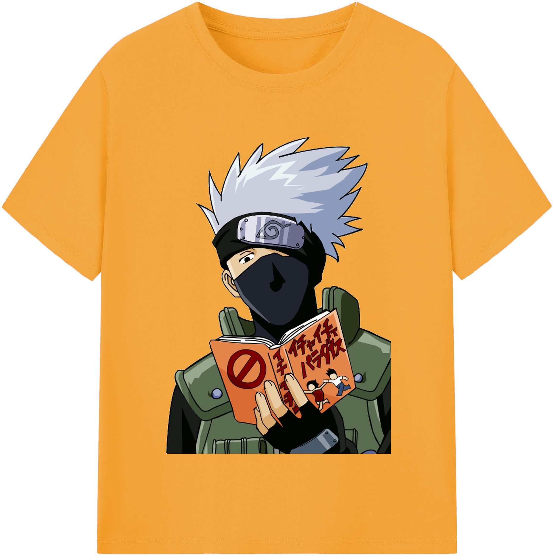 （画像用） NARUTO -ナルト- はたけ カカシ Hatake Kakashi 綿100％半袖Tシャツ（フロントプリント）