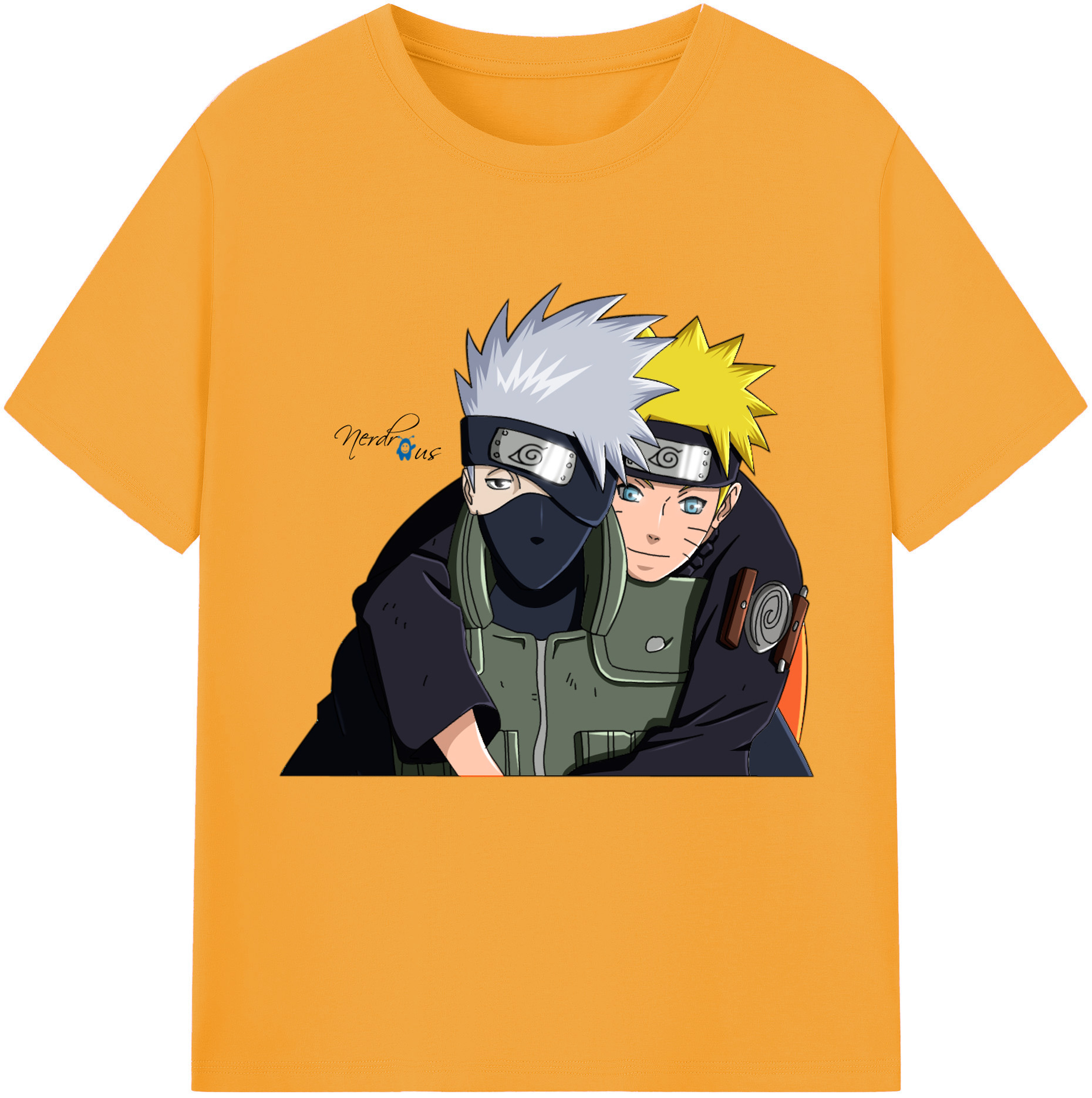 （画像用） NARUTO -ナルト- はたけ カカシ Hatake Kakashi 綿100％半袖Tシャツ（フロントプリント）
