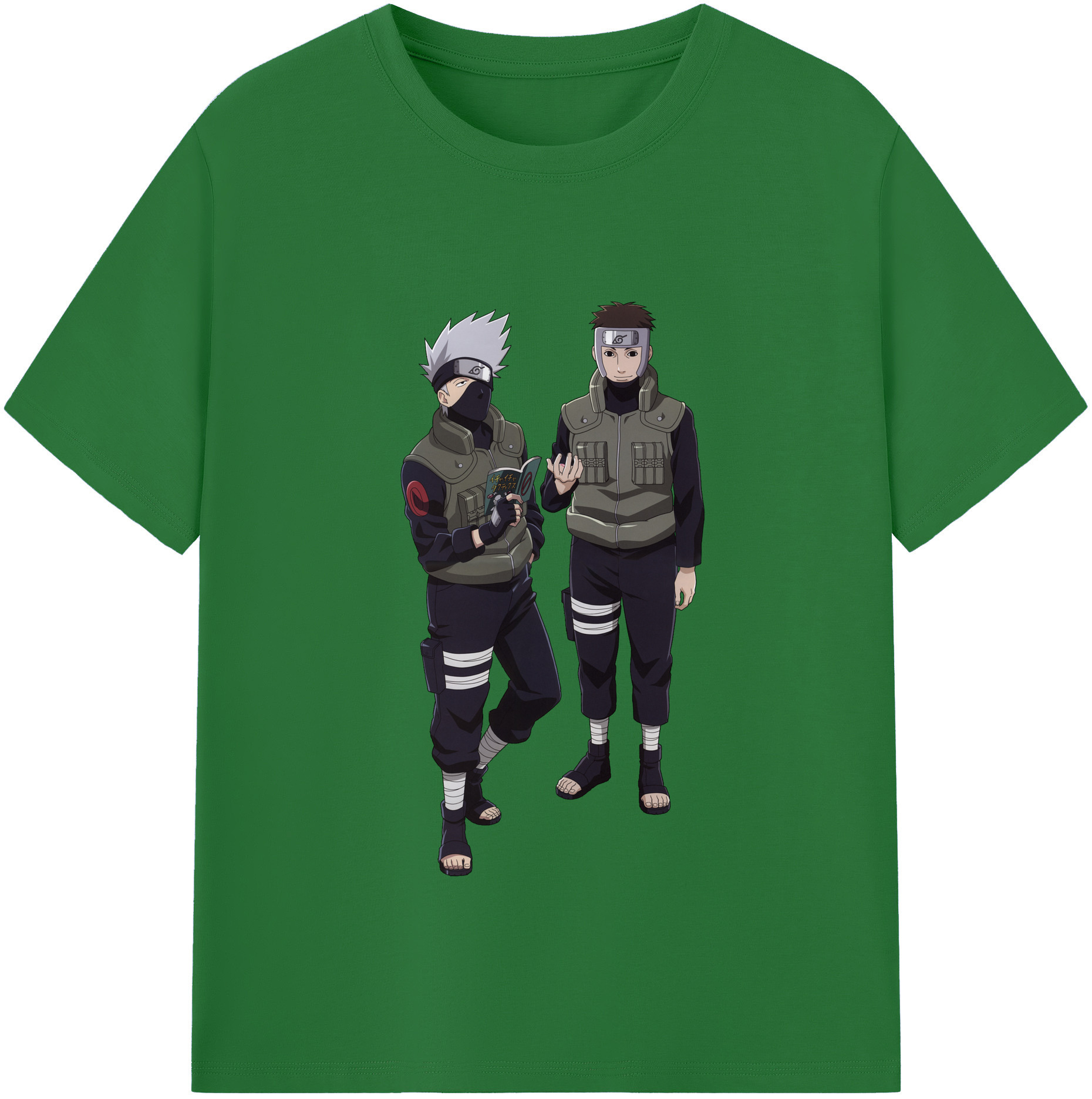 （画像用） NARUTO -ナルト- はたけ カカシ Hatake Kakashi 綿100％半袖Tシャツ（フロントプリント）
