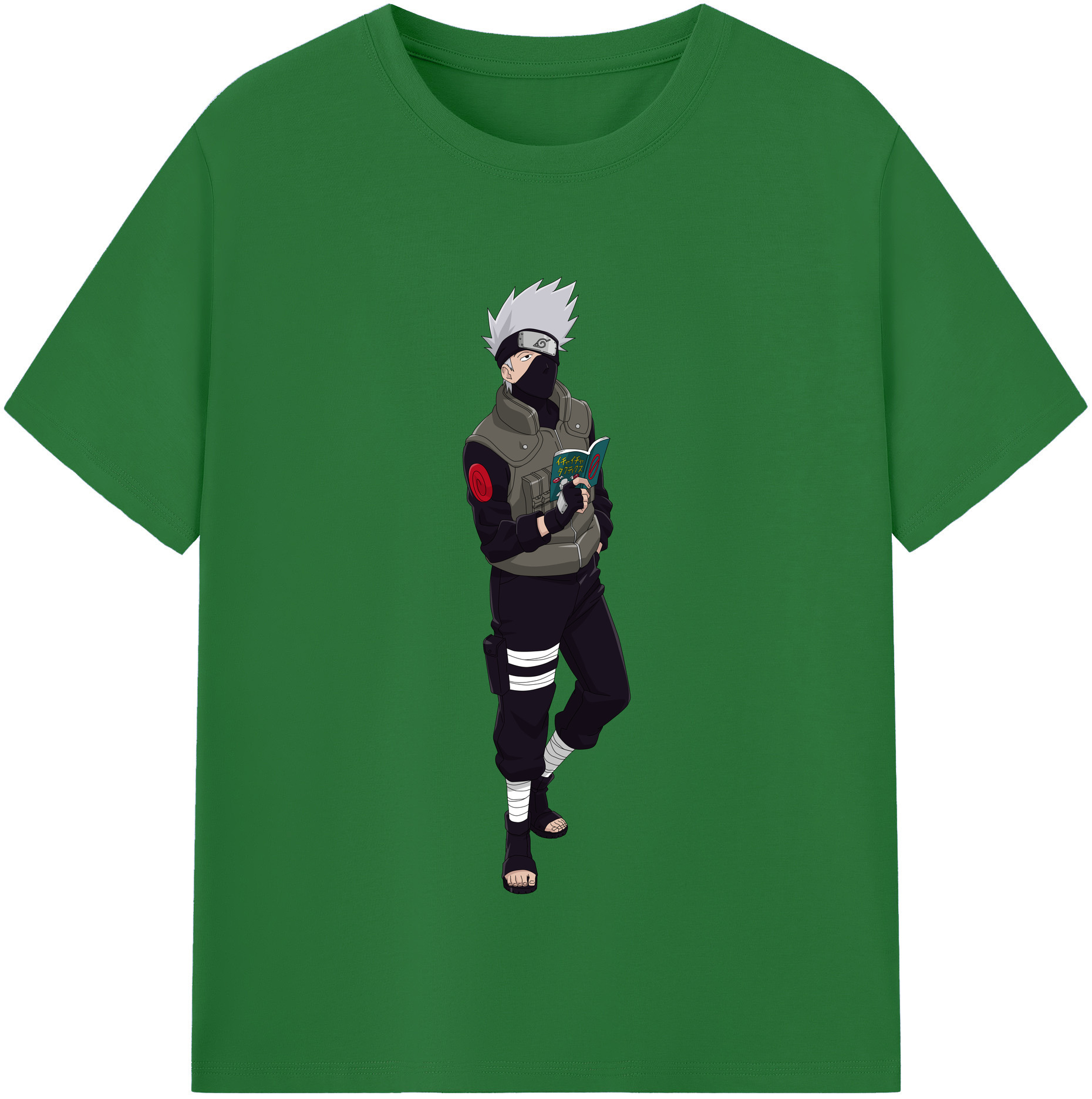 （画像用） NARUTO -ナルト- はたけ カカシ Hatake Kakashi 綿100％半袖Tシャツ（フロントプリント）