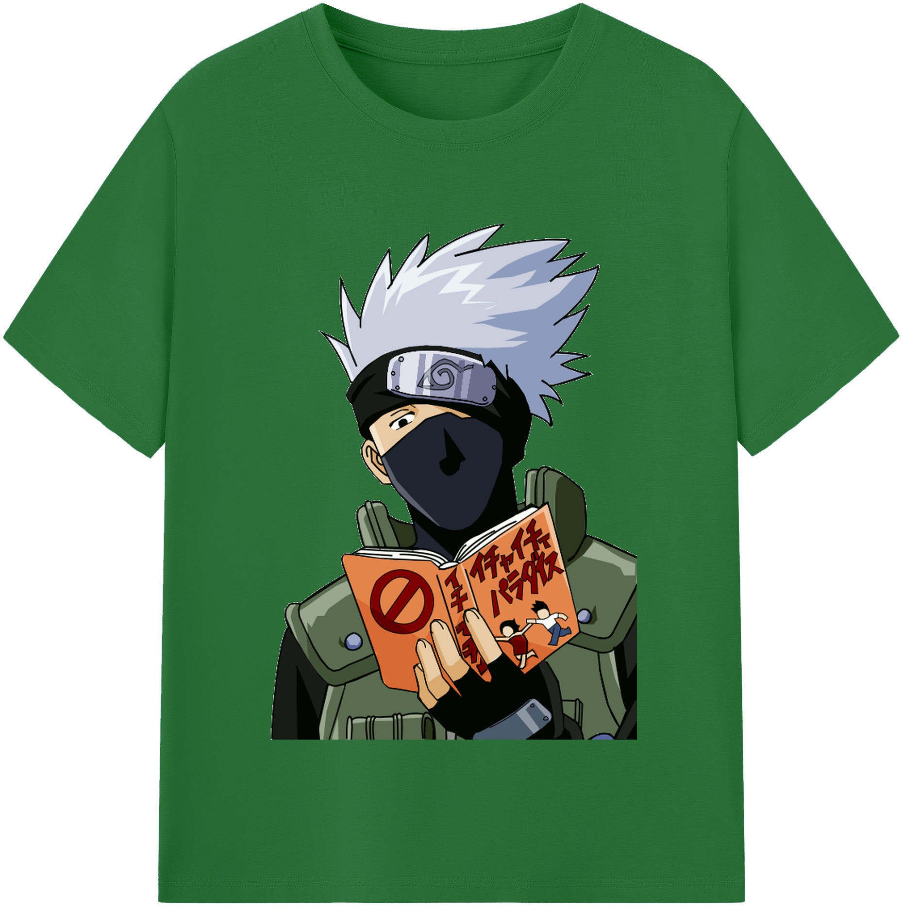 （画像用） NARUTO -ナルト- はたけ カカシ Hatake Kakashi 綿100％半袖Tシャツ（フロントプリント）