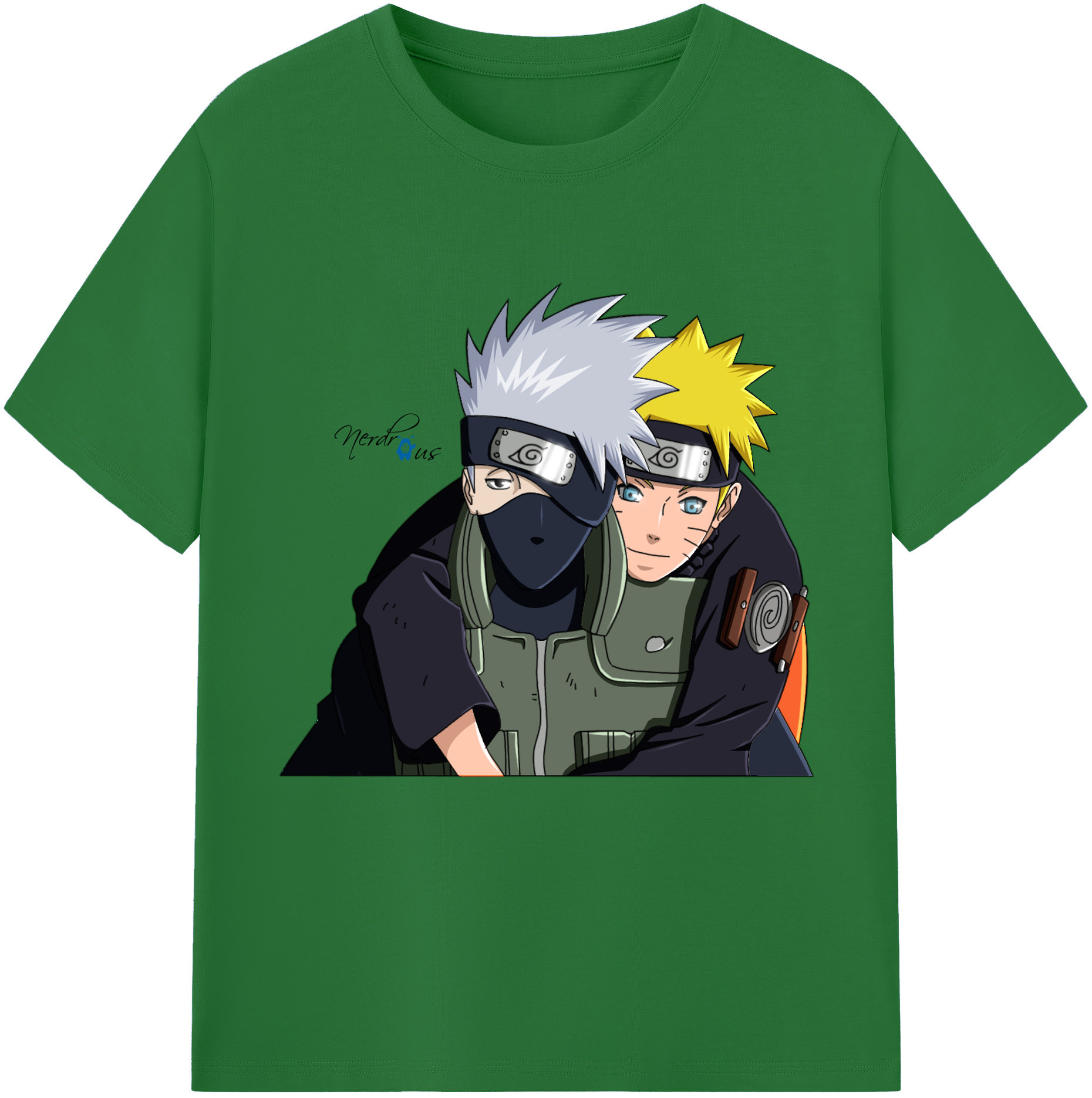 （画像用） NARUTO -ナルト- はたけ カカシ Hatake Kakashi 綿100％半袖Tシャツ（フロントプリント）