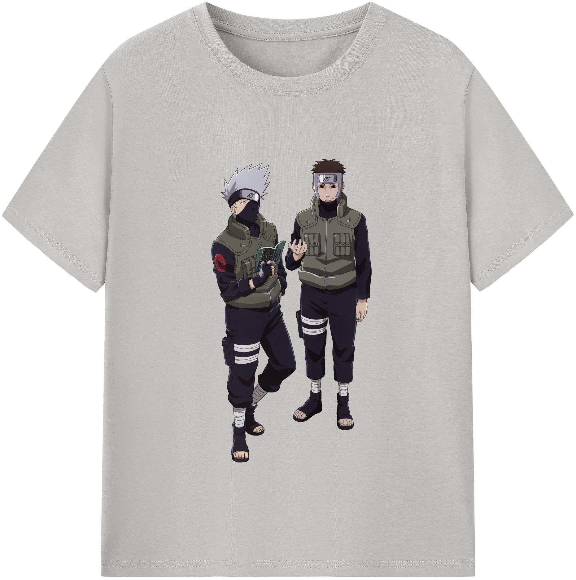 （画像用） NARUTO -ナルト- はたけ カカシ Hatake Kakashi 綿100％半袖Tシャツ（フロントプリント）