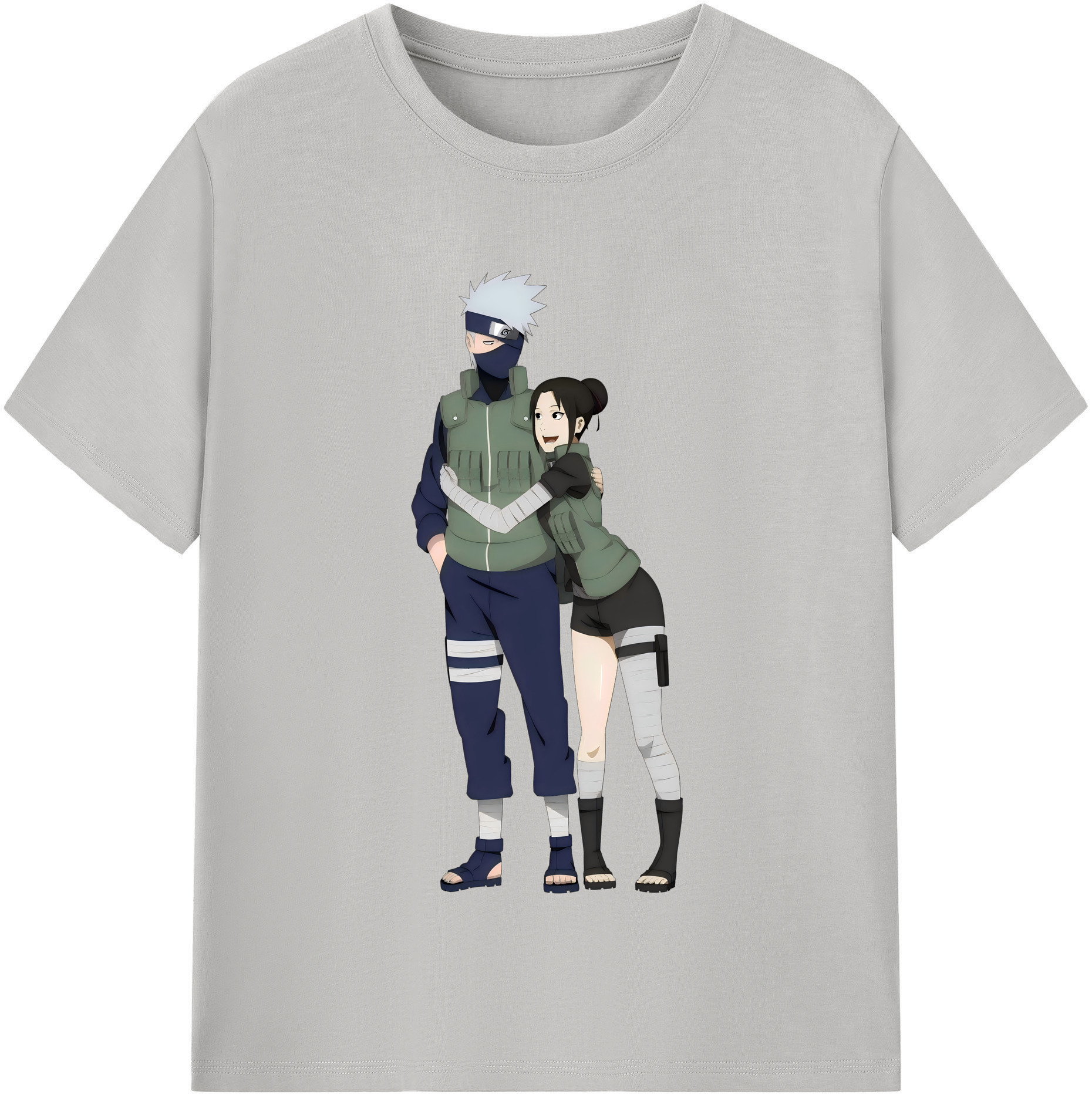 （画像用） NARUTO -ナルト- はたけ カカシ Hatake Kakashi 綿100％半袖Tシャツ（フロントプリント）