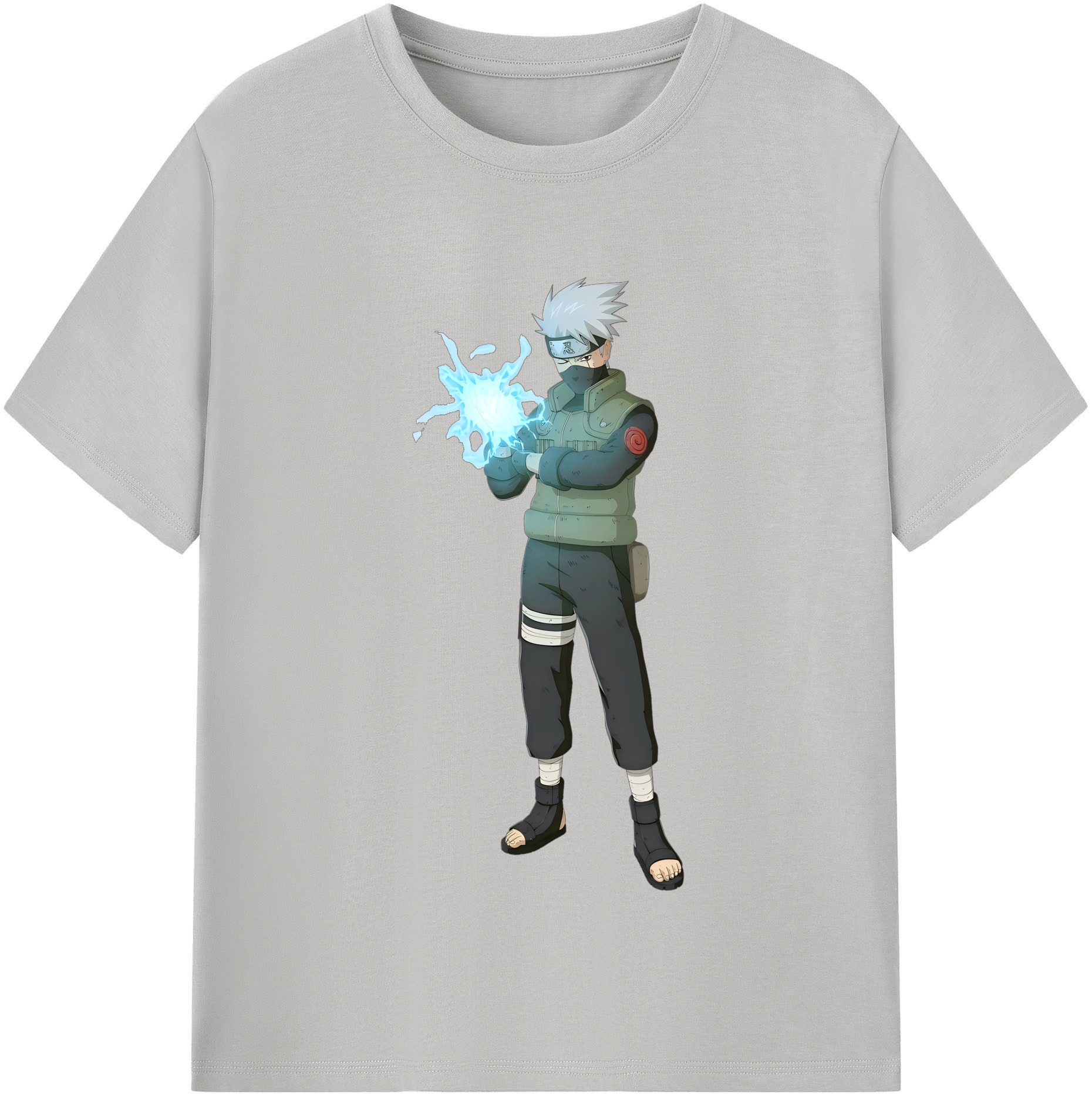 （画像用） NARUTO -ナルト- はたけ カカシ Hatake Kakashi 綿100％半袖Tシャツ（フロントプリント）