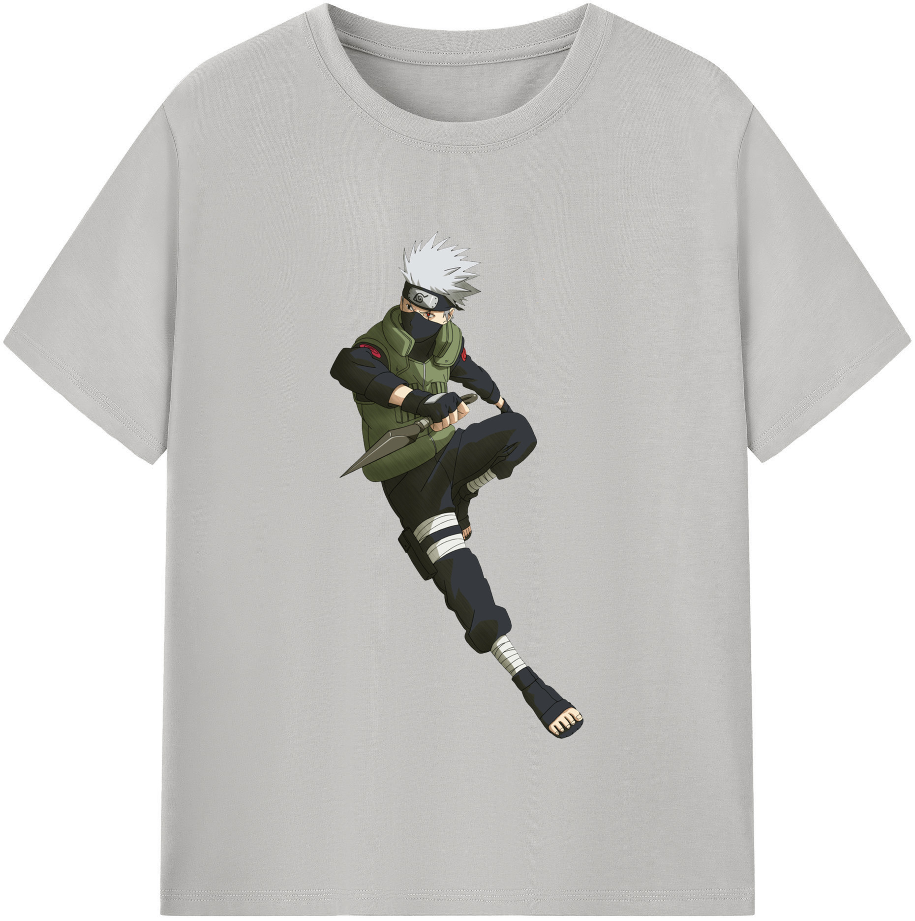 （画像用） NARUTO -ナルト- はたけ カカシ Hatake Kakashi 綿100％半袖Tシャツ（フロントプリント）