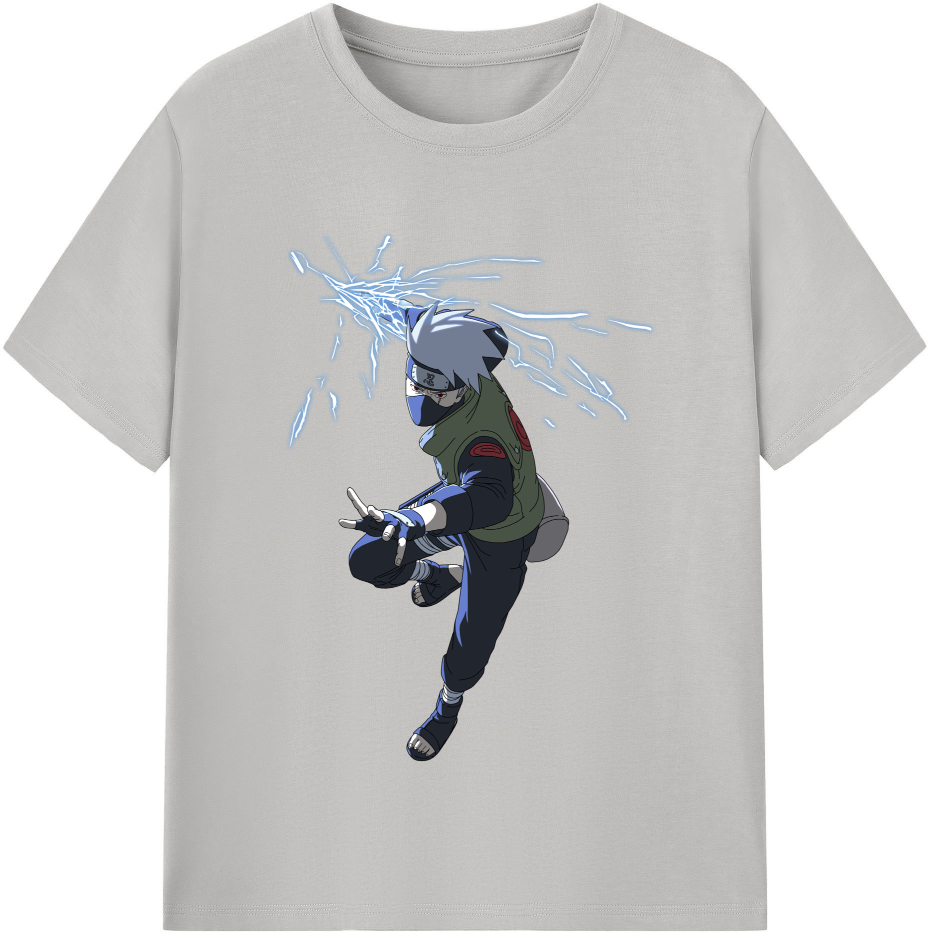 （画像用） NARUTO -ナルト- はたけ カカシ Hatake Kakashi 綿100％半袖Tシャツ（フロントプリント）