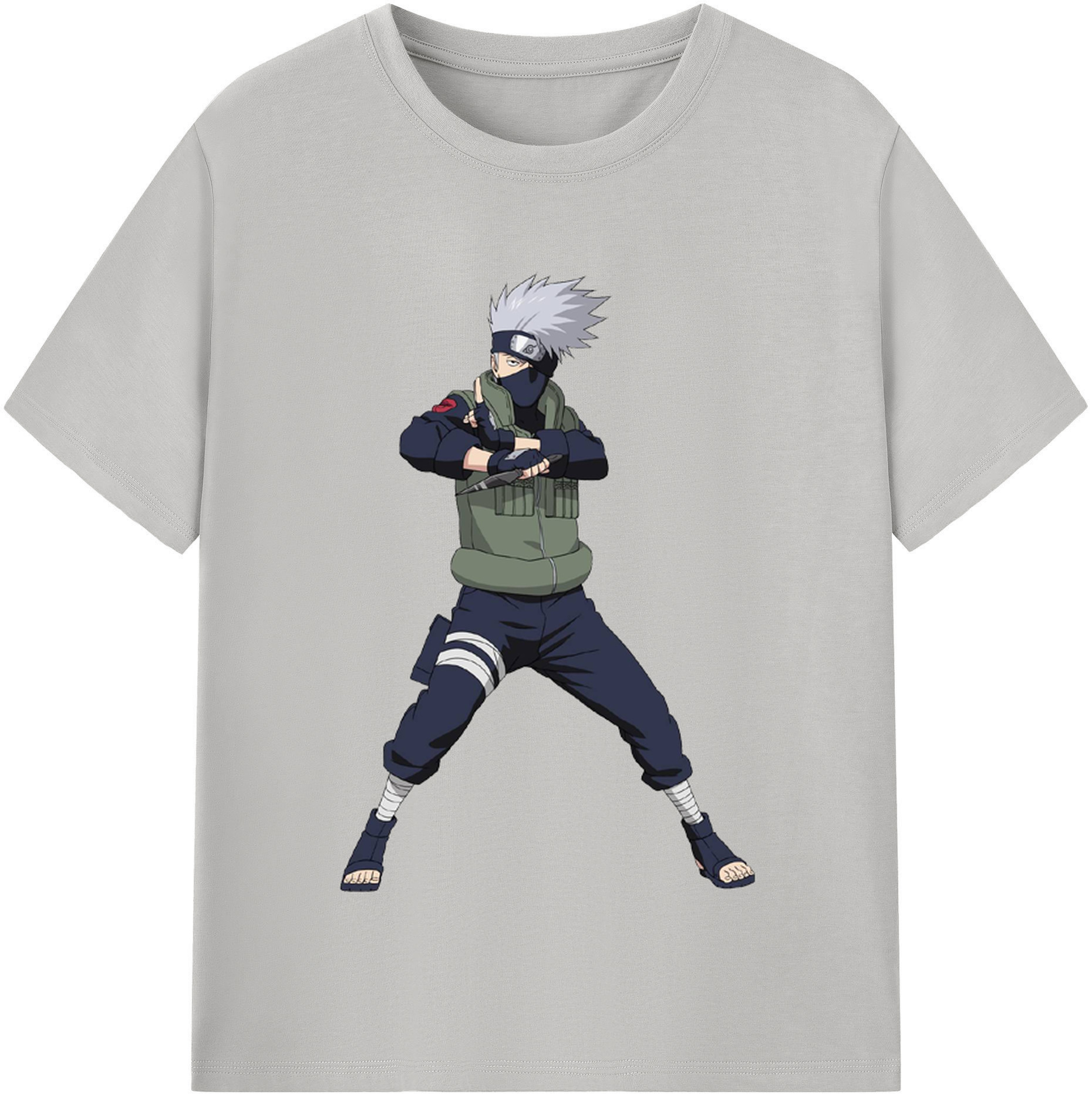 （画像用） NARUTO -ナルト- はたけ カカシ Hatake Kakashi 綿100％半袖Tシャツ（フロントプリント）