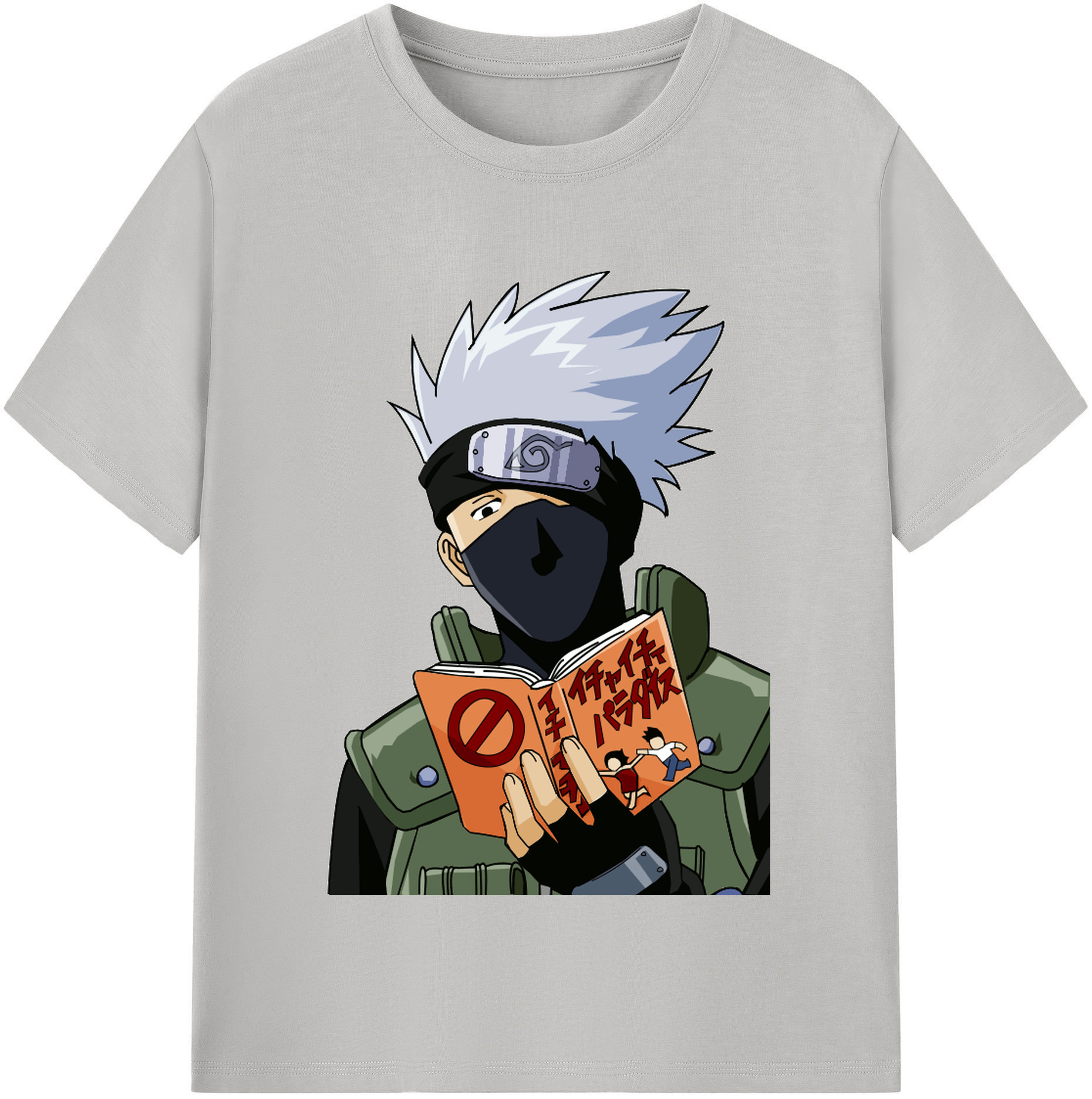 （画像用） NARUTO -ナルト- はたけ カカシ Hatake Kakashi 綿100％半袖Tシャツ（フロントプリント）