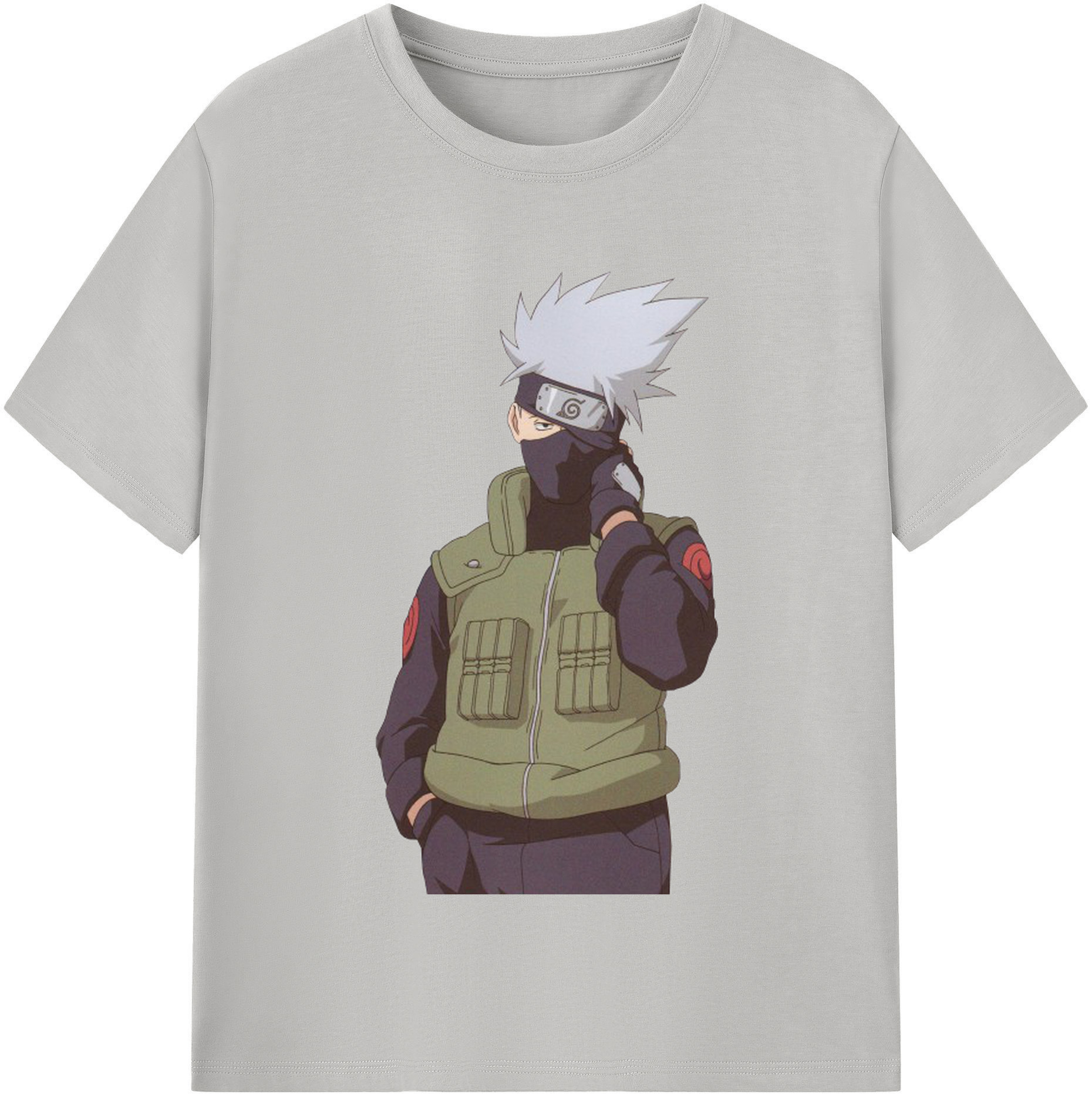 （画像用） NARUTO -ナルト- はたけ カカシ Hatake Kakashi 綿100％半袖Tシャツ（フロントプリント）