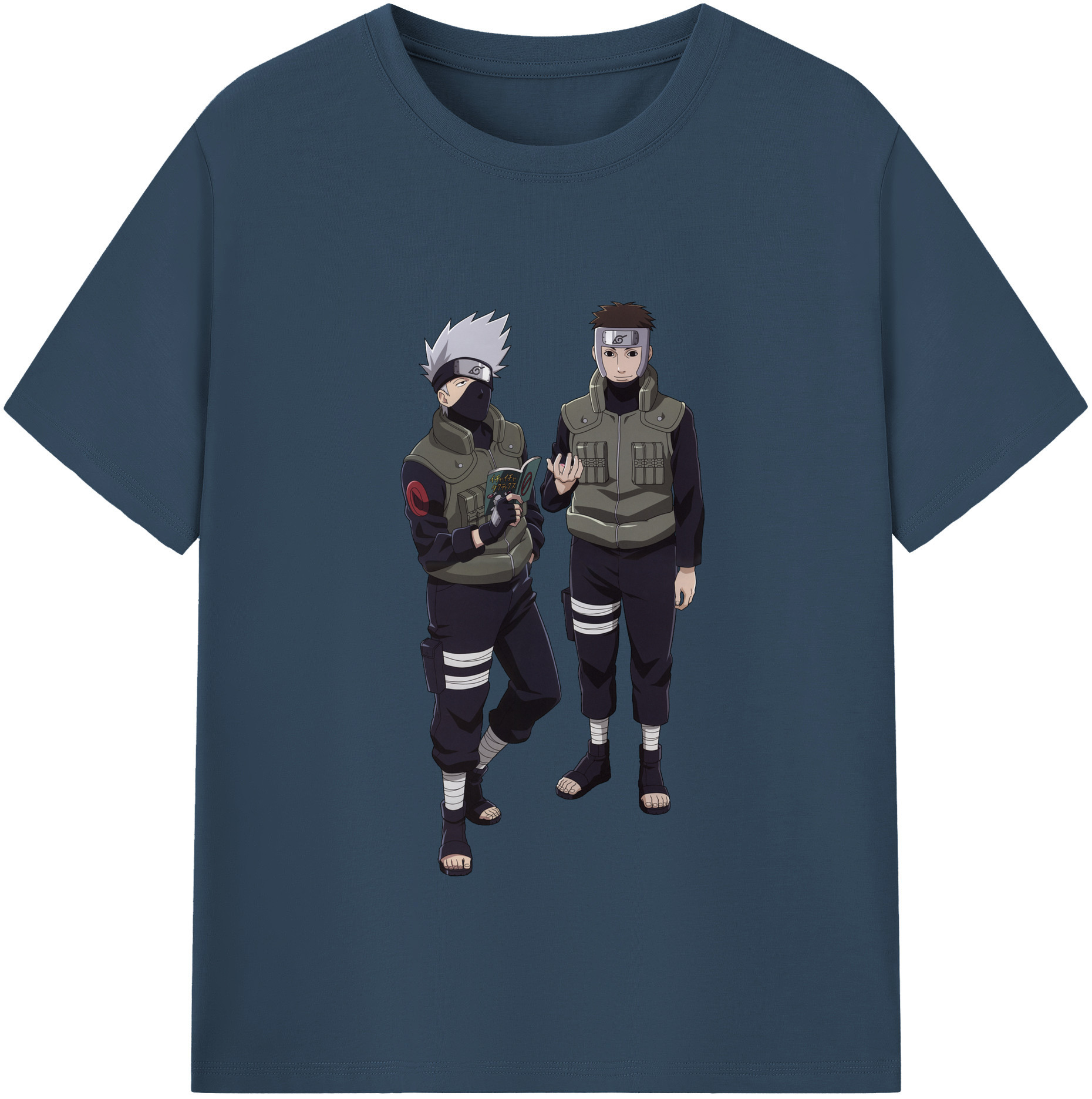 （画像用） NARUTO -ナルト- はたけ カカシ Hatake Kakashi 綿100％半袖Tシャツ（フロントプリント）