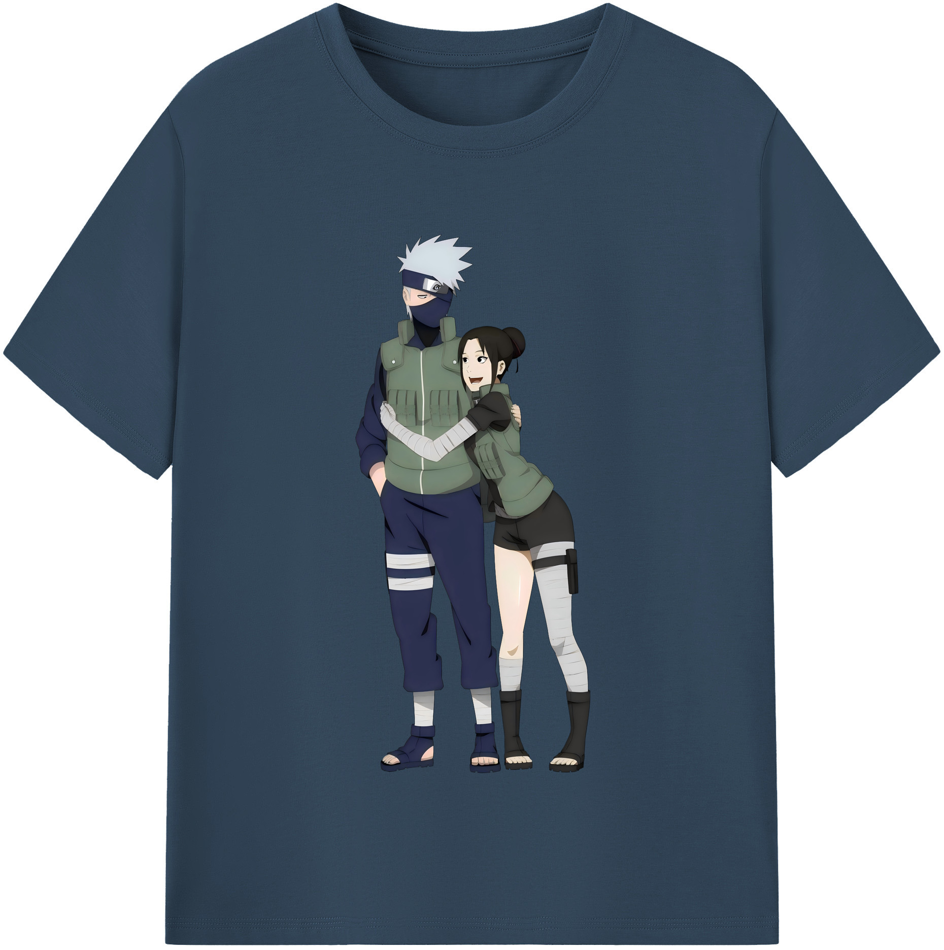 （画像用） NARUTO -ナルト- はたけ カカシ Hatake Kakashi 綿100％半袖Tシャツ（フロントプリント）