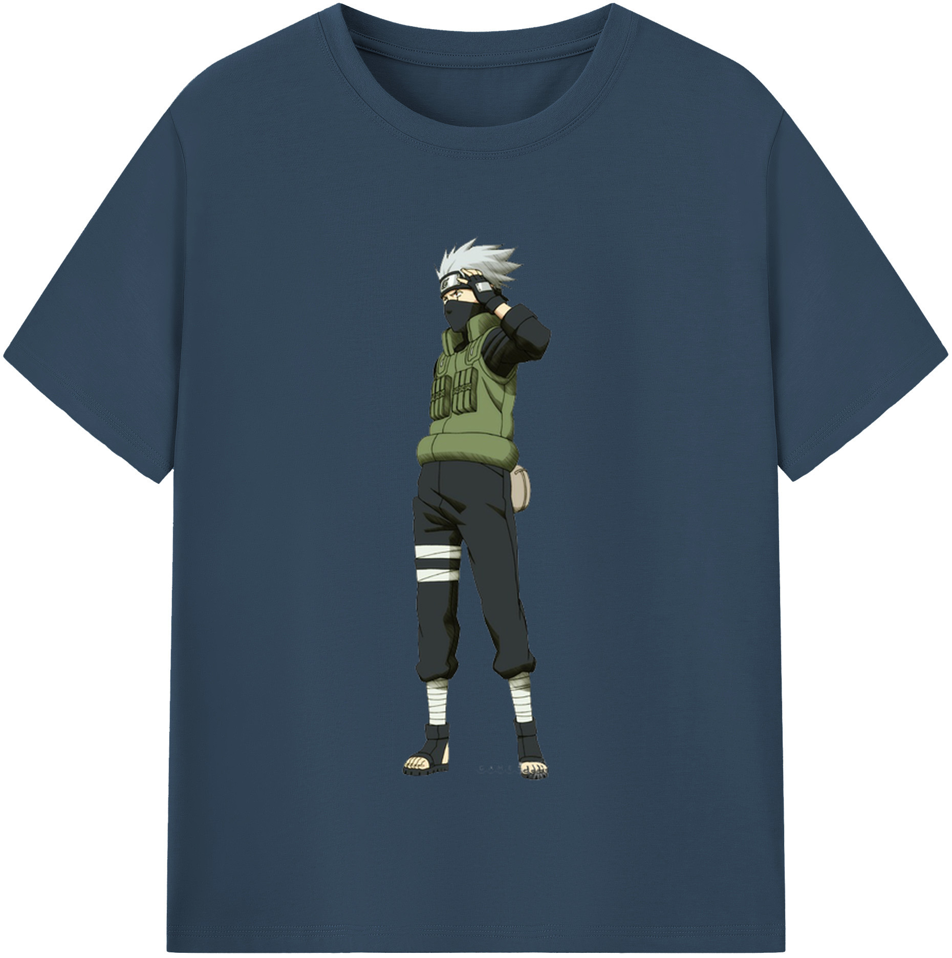 NARUTO -ナルト- はたけ カカシ Hatake Kakashi 綿100％半袖Tシャツ（フロントプリント）