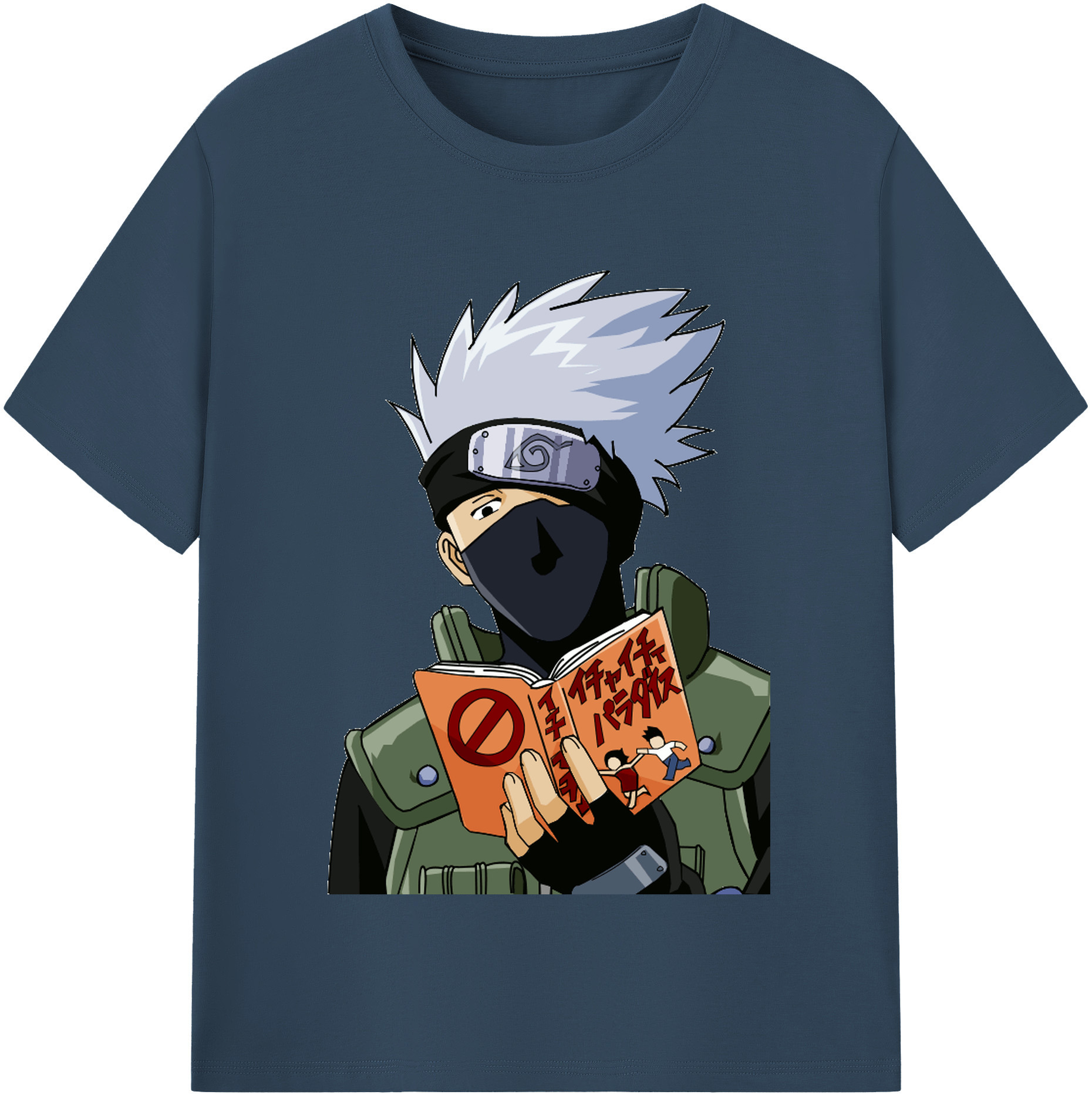 （画像用） NARUTO -ナルト- はたけ カカシ Hatake Kakashi 綿100％半袖Tシャツ（フロントプリント）