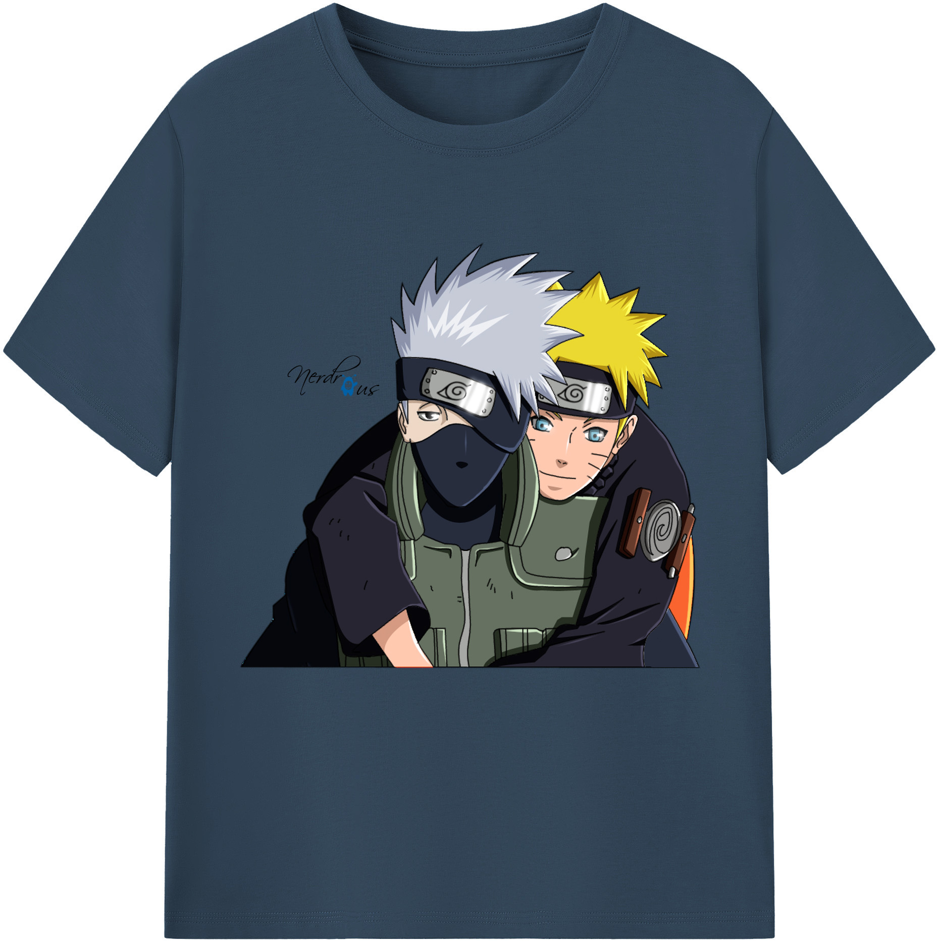 （画像用） NARUTO -ナルト- はたけ カカシ Hatake Kakashi 綿100％半袖Tシャツ（フロントプリント）