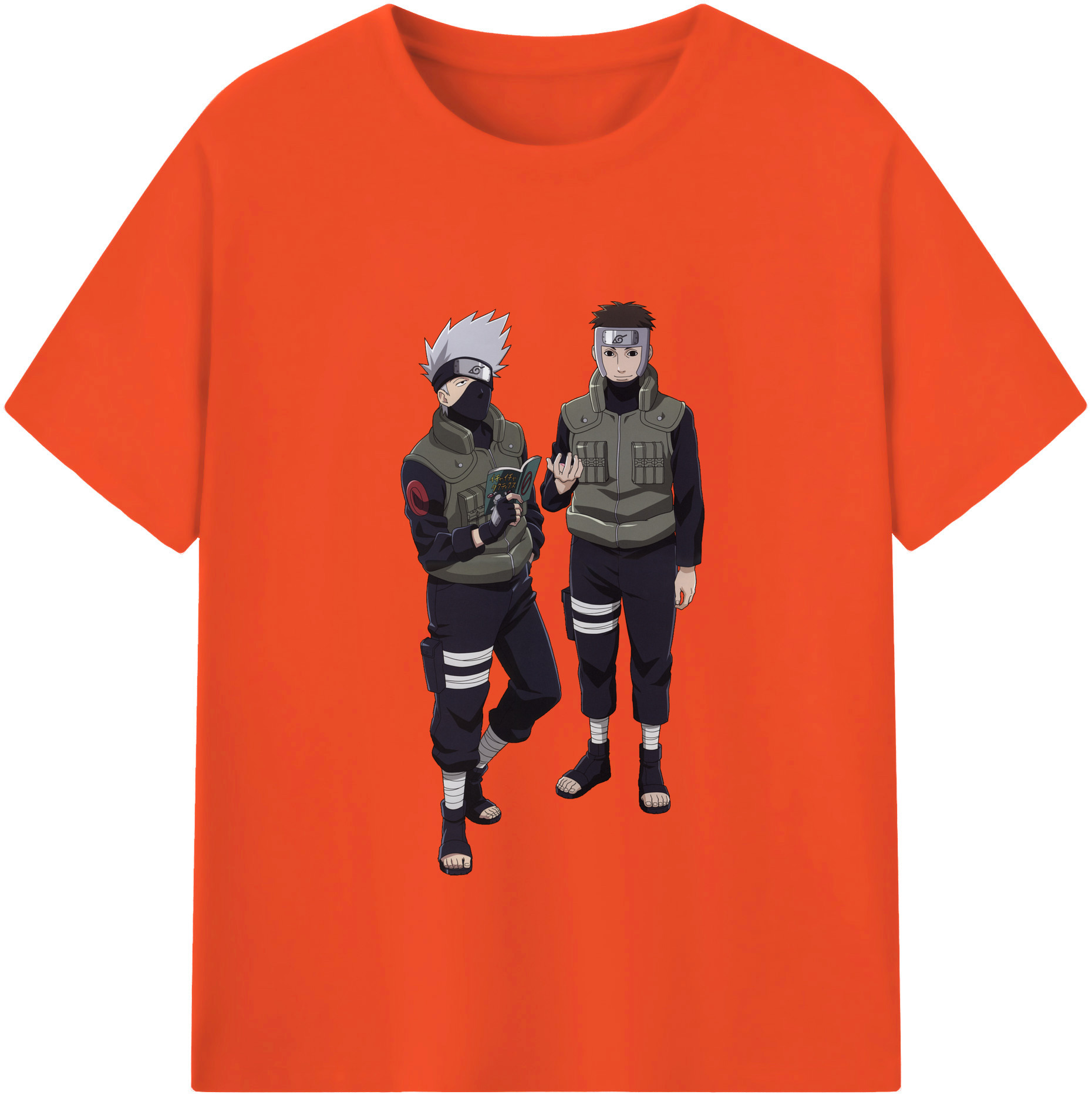 （画像用） NARUTO -ナルト- はたけ カカシ Hatake Kakashi 綿100％半袖Tシャツ（フロントプリント）