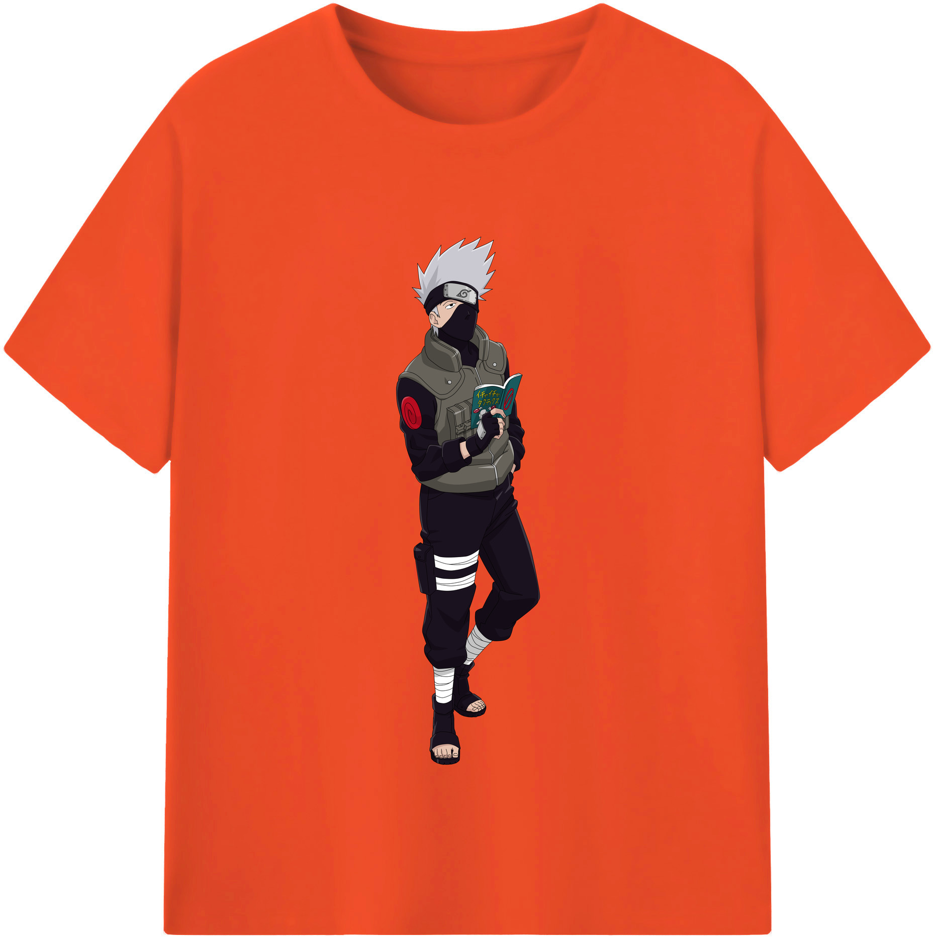 （画像用） NARUTO -ナルト- はたけ カカシ Hatake Kakashi 綿100％半袖Tシャツ（フロントプリント）