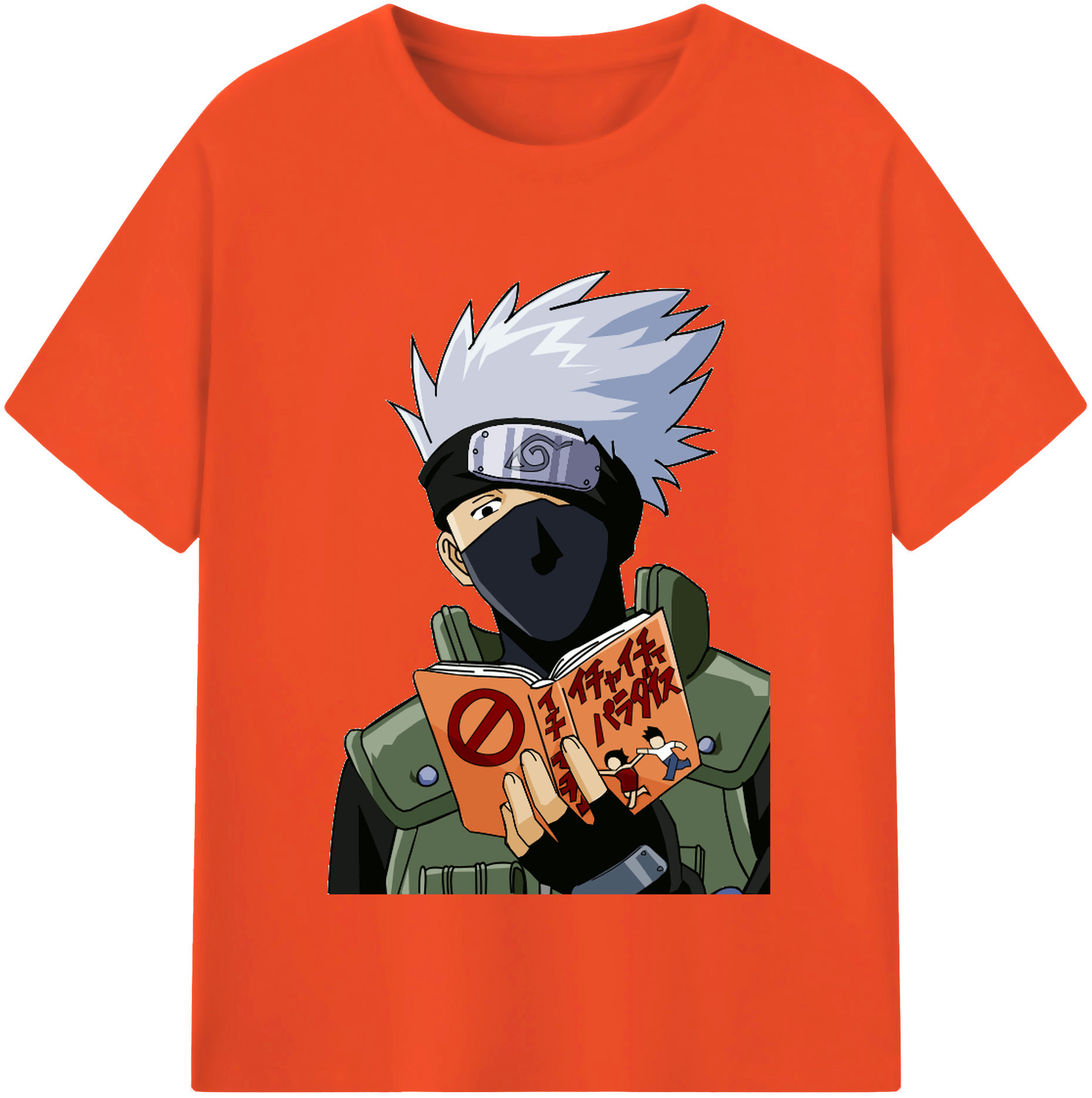 （画像用） NARUTO -ナルト- はたけ カカシ Hatake Kakashi 綿100％半袖Tシャツ（フロントプリント）