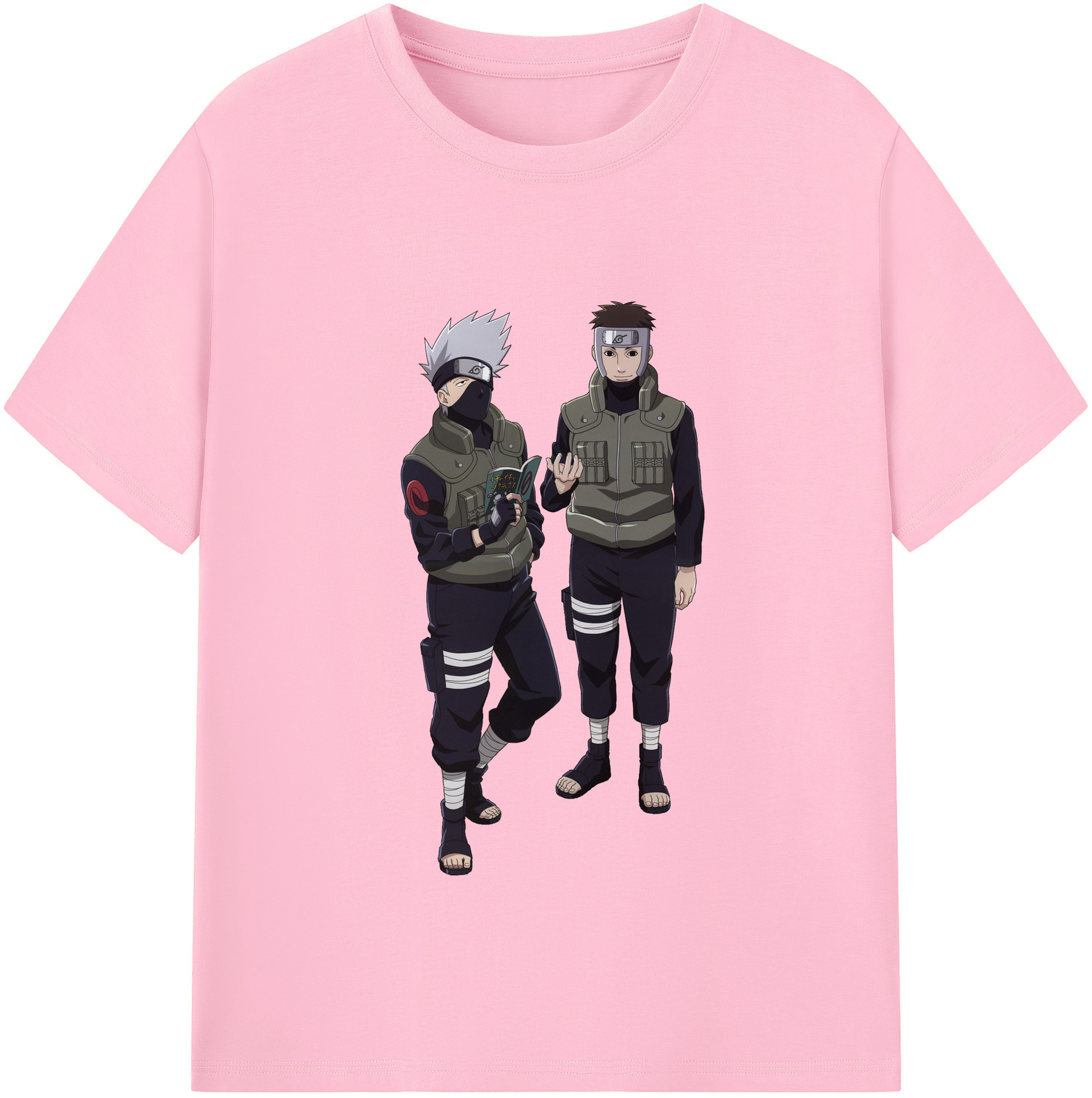 （画像用） NARUTO -ナルト- はたけ カカシ Hatake Kakashi 綿100％半袖Tシャツ（フロントプリント）