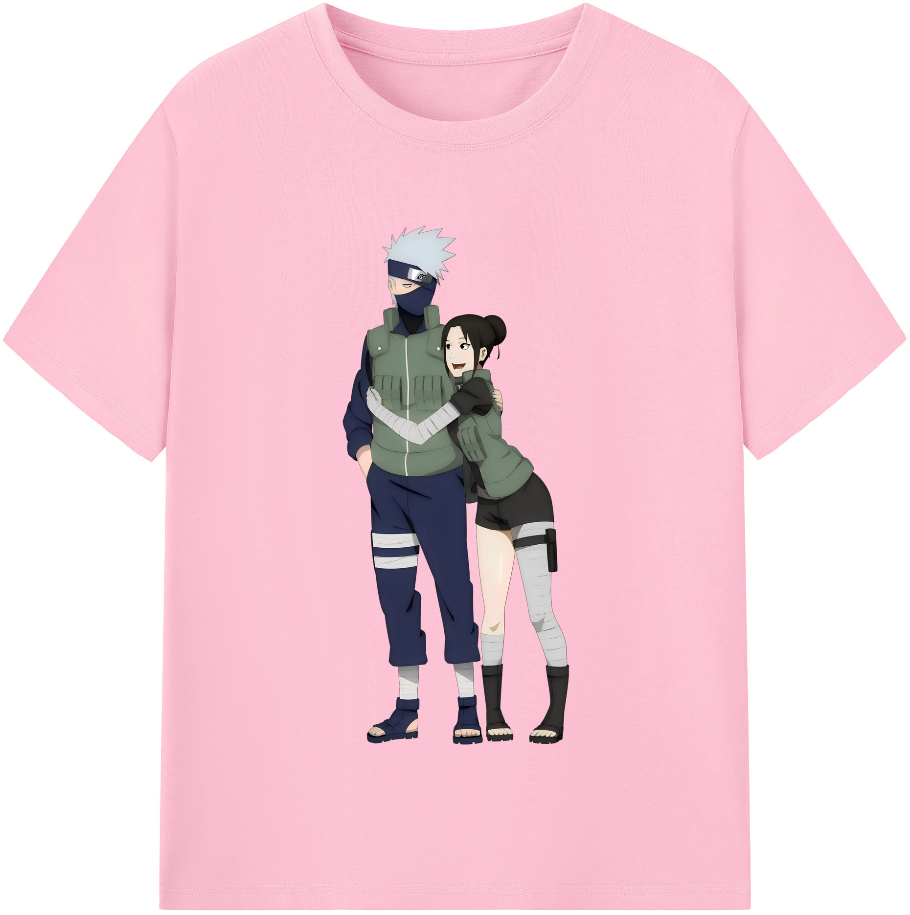 （画像用） NARUTO -ナルト- はたけ カカシ Hatake Kakashi 綿100％半袖Tシャツ（フロントプリント）