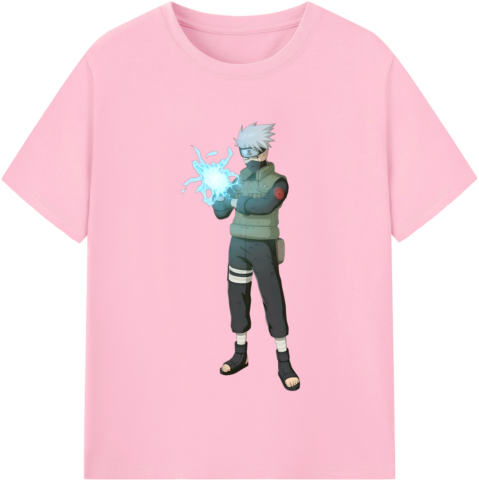 （画像用） NARUTO -ナルト- はたけ カカシ Hatake Kakashi 綿100％半袖Tシャツ（フロントプリント）
