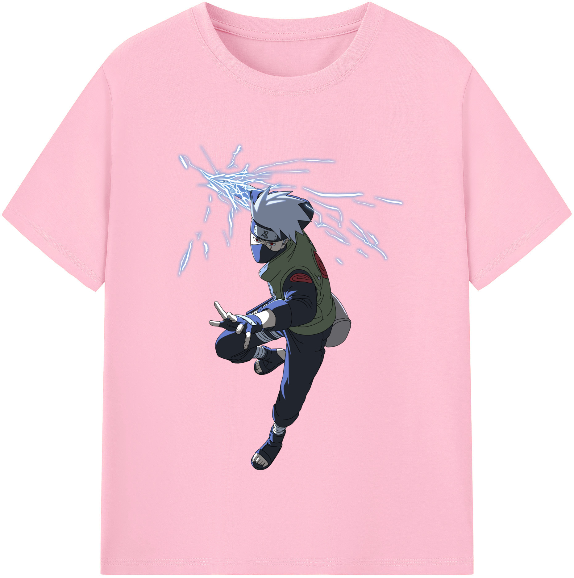 （画像用） NARUTO -ナルト- はたけ カカシ Hatake Kakashi 綿100％半袖Tシャツ（フロントプリント）