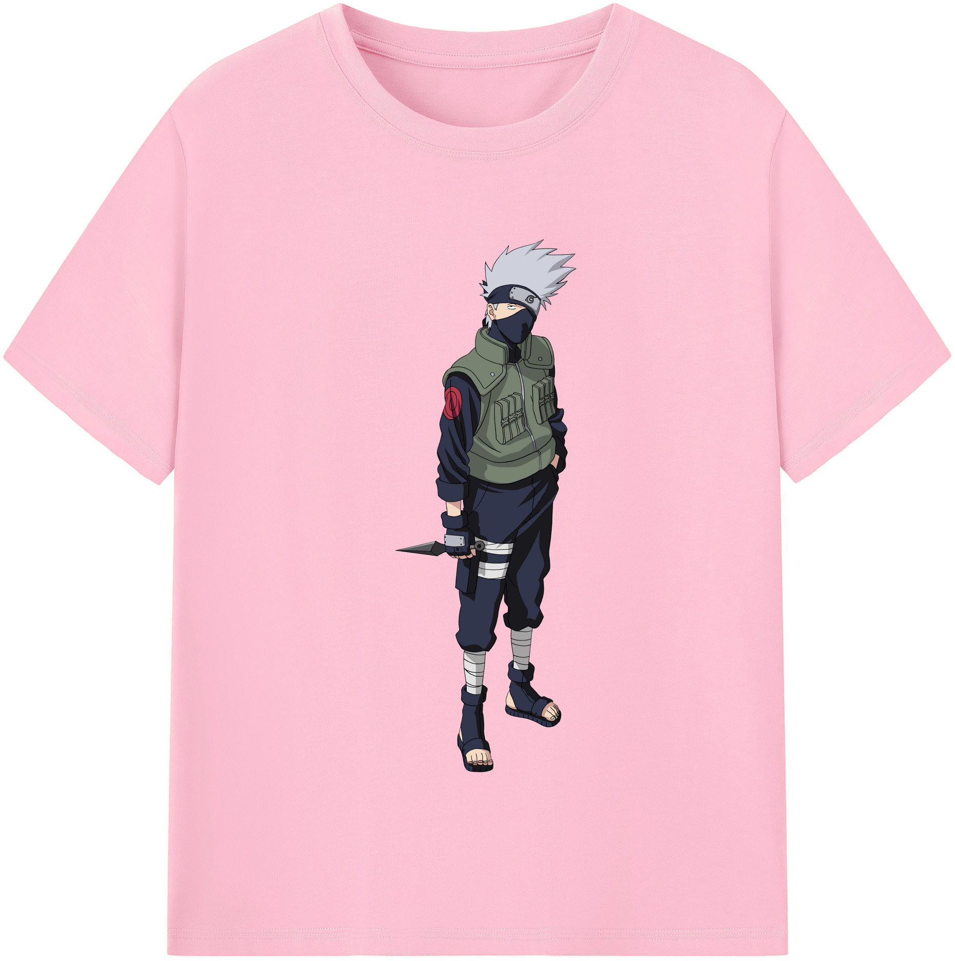 （画像用） NARUTO -ナルト- はたけ カカシ Hatake Kakashi 綿100％半袖Tシャツ（フロントプリント）