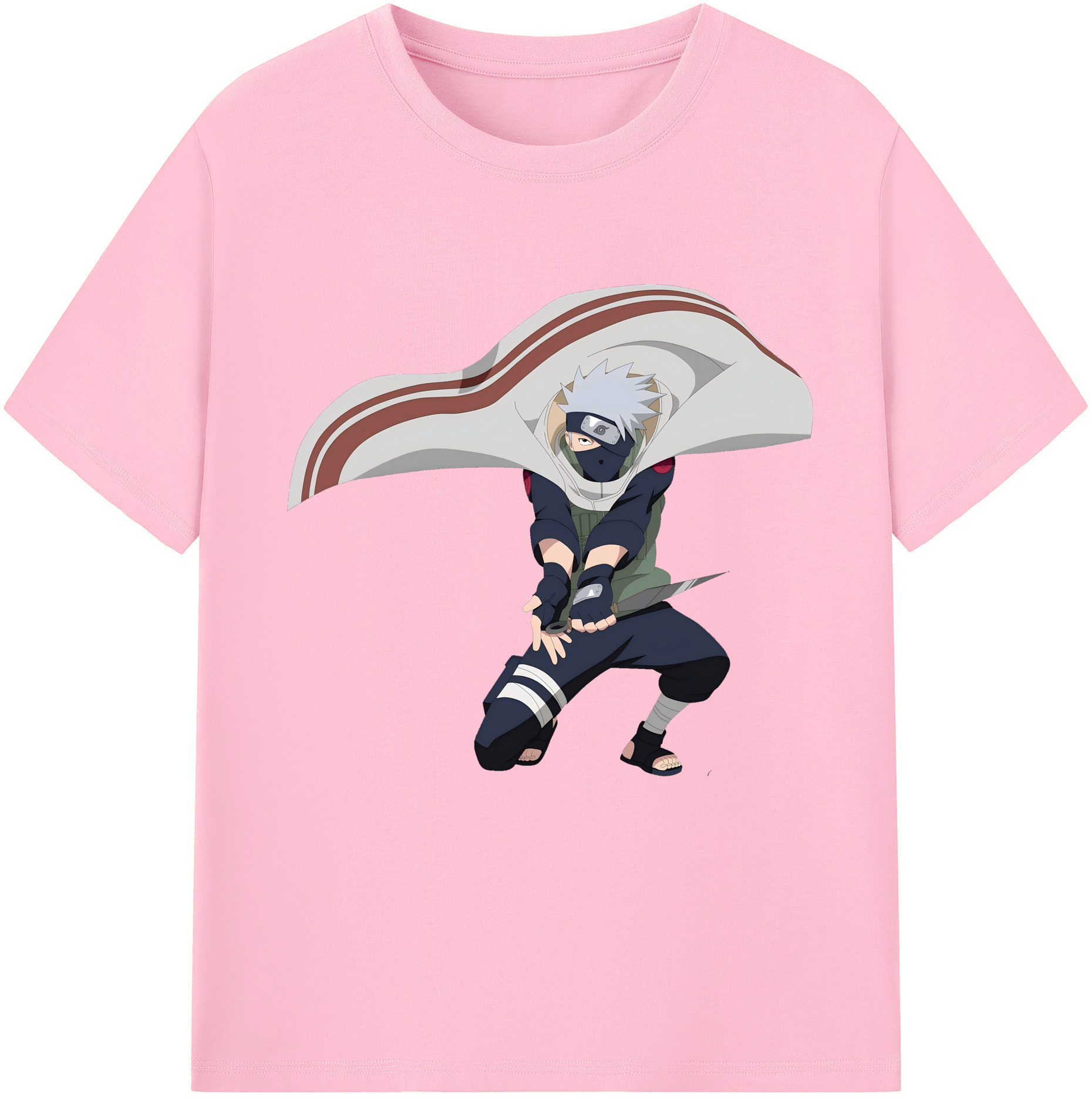 NARUTO -ナルト- はたけ カカシ Hatake Kakashi 綿100％半袖Tシャツ（フロントプリント）