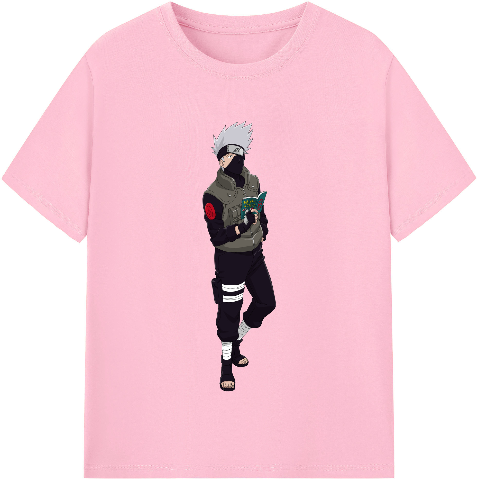 （画像用） NARUTO -ナルト- はたけ カカシ Hatake Kakashi 綿100％半袖Tシャツ（フロントプリント）