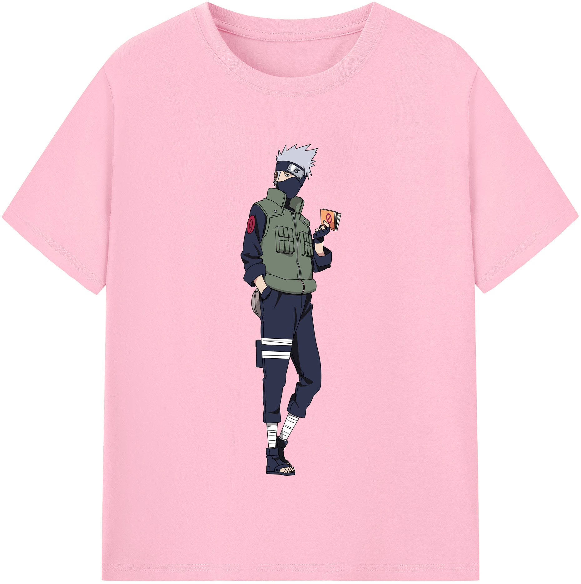 （画像用） NARUTO -ナルト- はたけ カカシ Hatake Kakashi 綿100％半袖Tシャツ（フロントプリント）