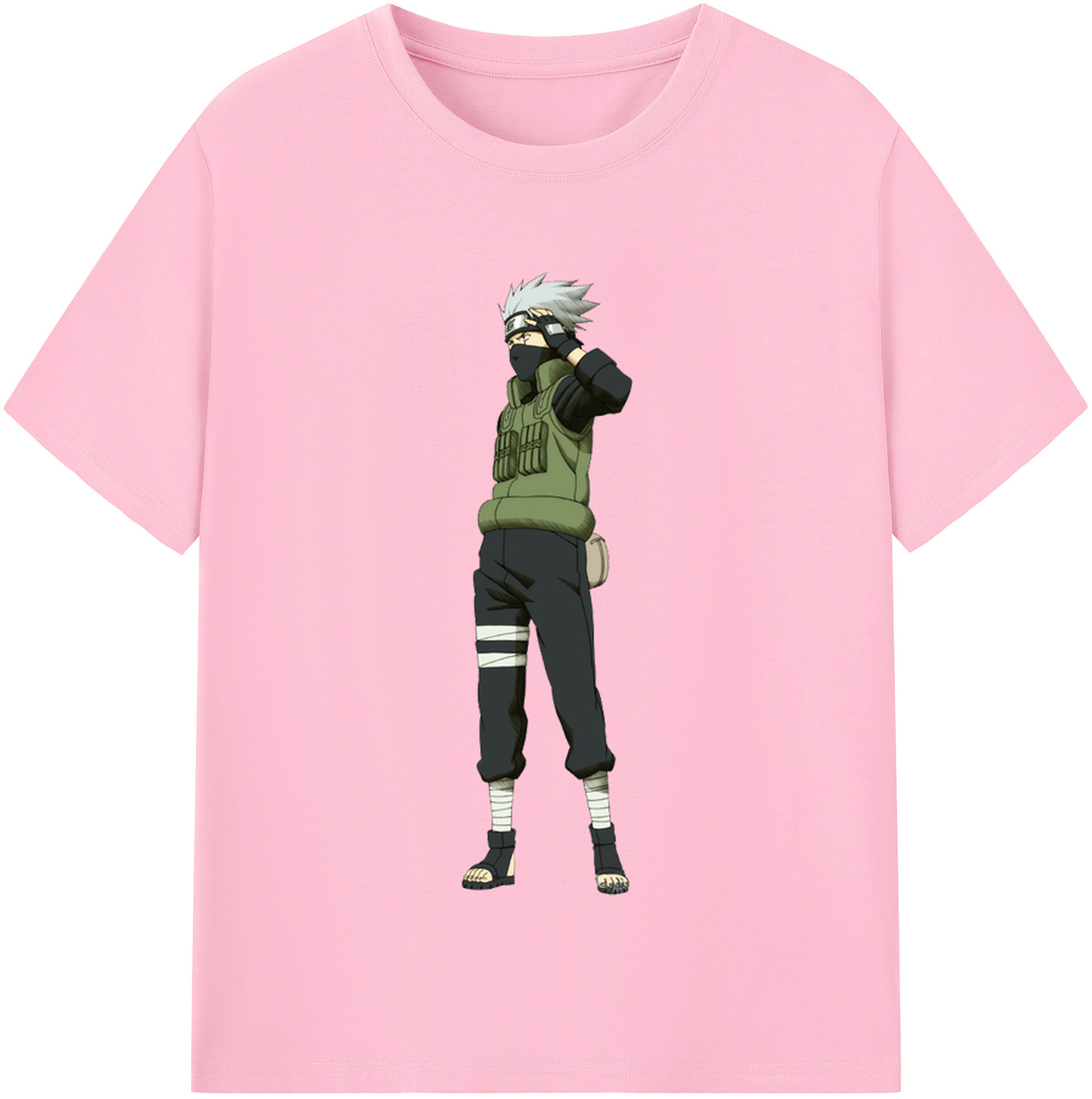 NARUTO -ナルト- はたけ カカシ Hatake Kakashi 綿100％半袖Tシャツ（フロントプリント）