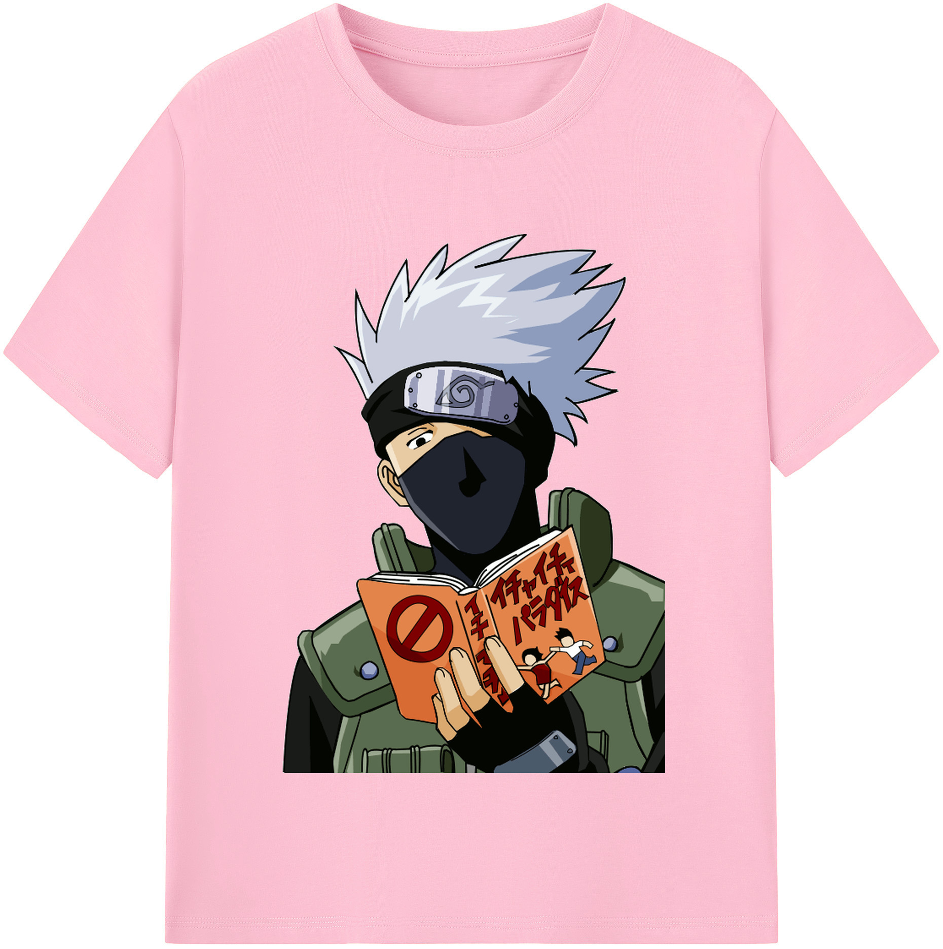 （画像用） NARUTO -ナルト- はたけ カカシ Hatake Kakashi 綿100％半袖Tシャツ（フロントプリント）