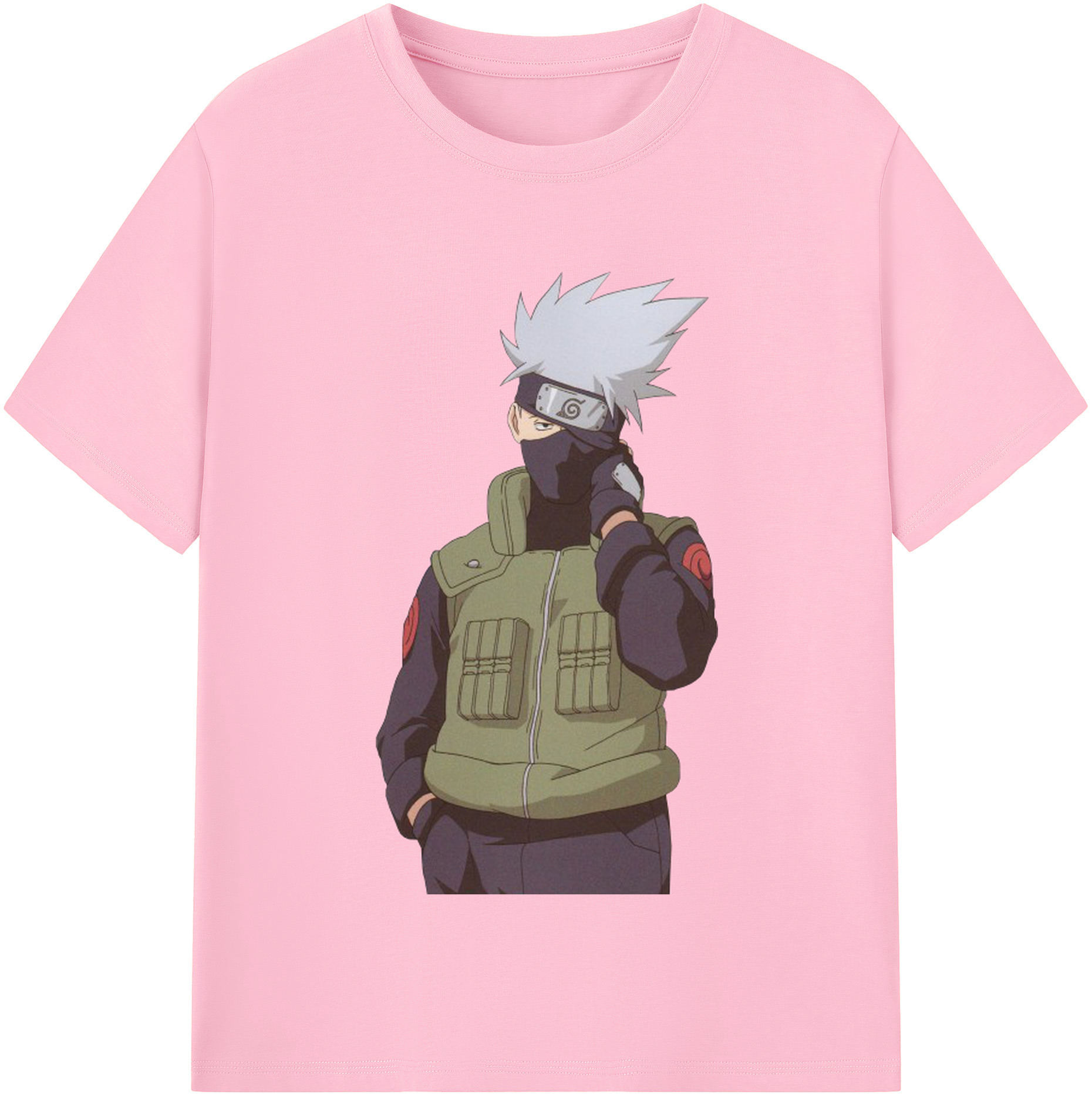 （画像用） NARUTO -ナルト- はたけ カカシ Hatake Kakashi 綿100％半袖Tシャツ（フロントプリント）