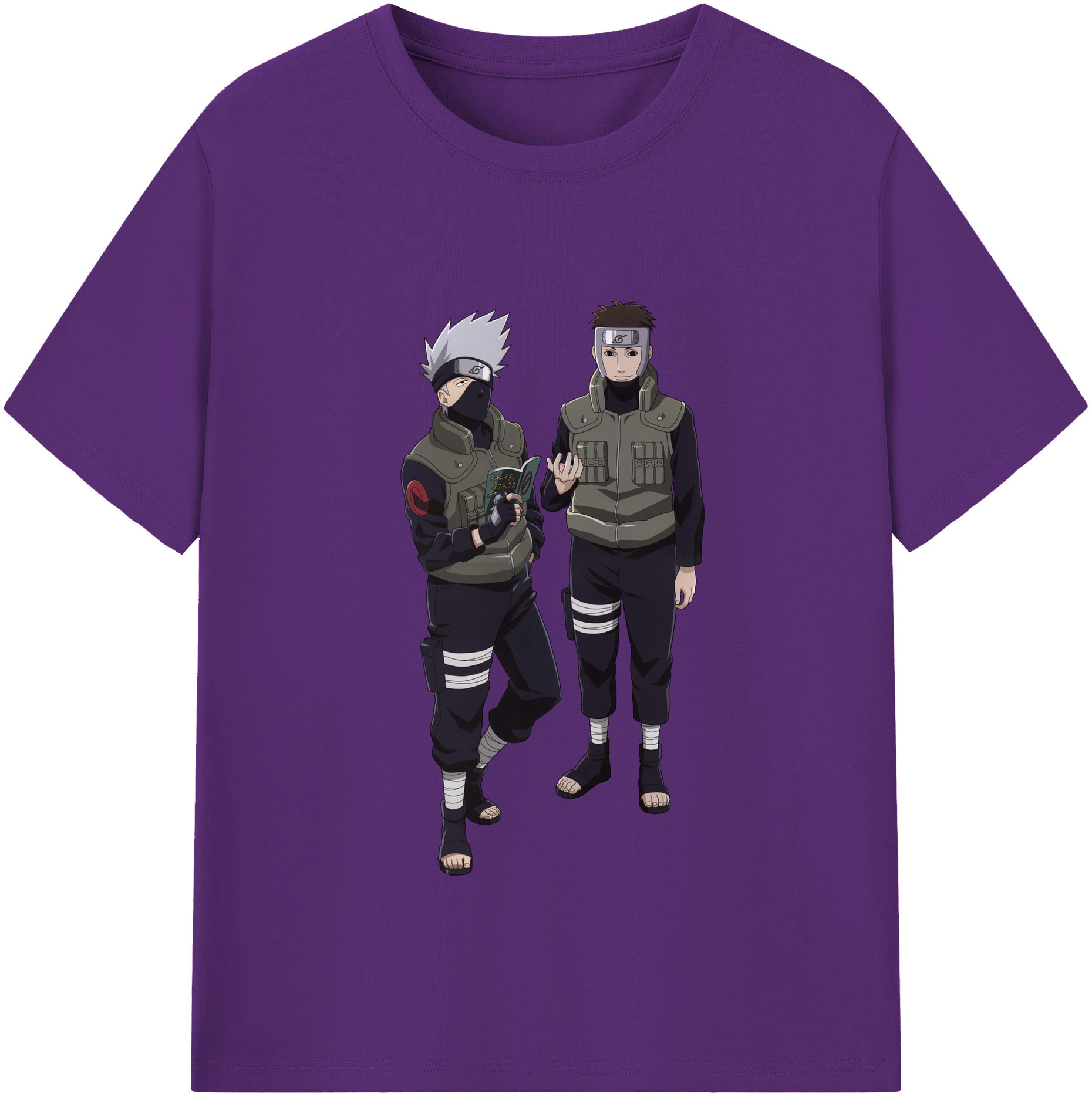 （画像用） NARUTO -ナルト- はたけ カカシ Hatake Kakashi 綿100％半袖Tシャツ（フロントプリント）